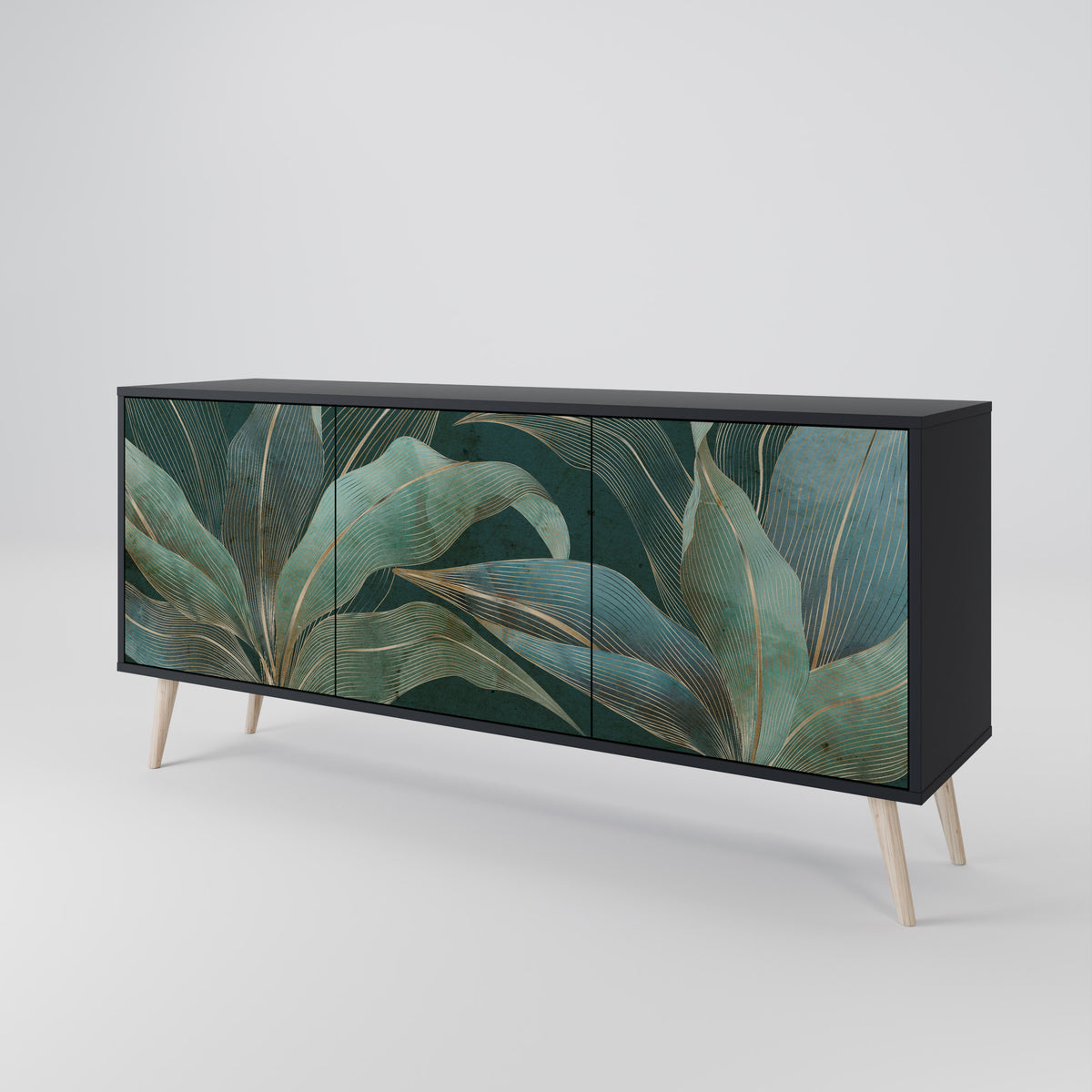 ROYAL GREEN Třídveřová komoda