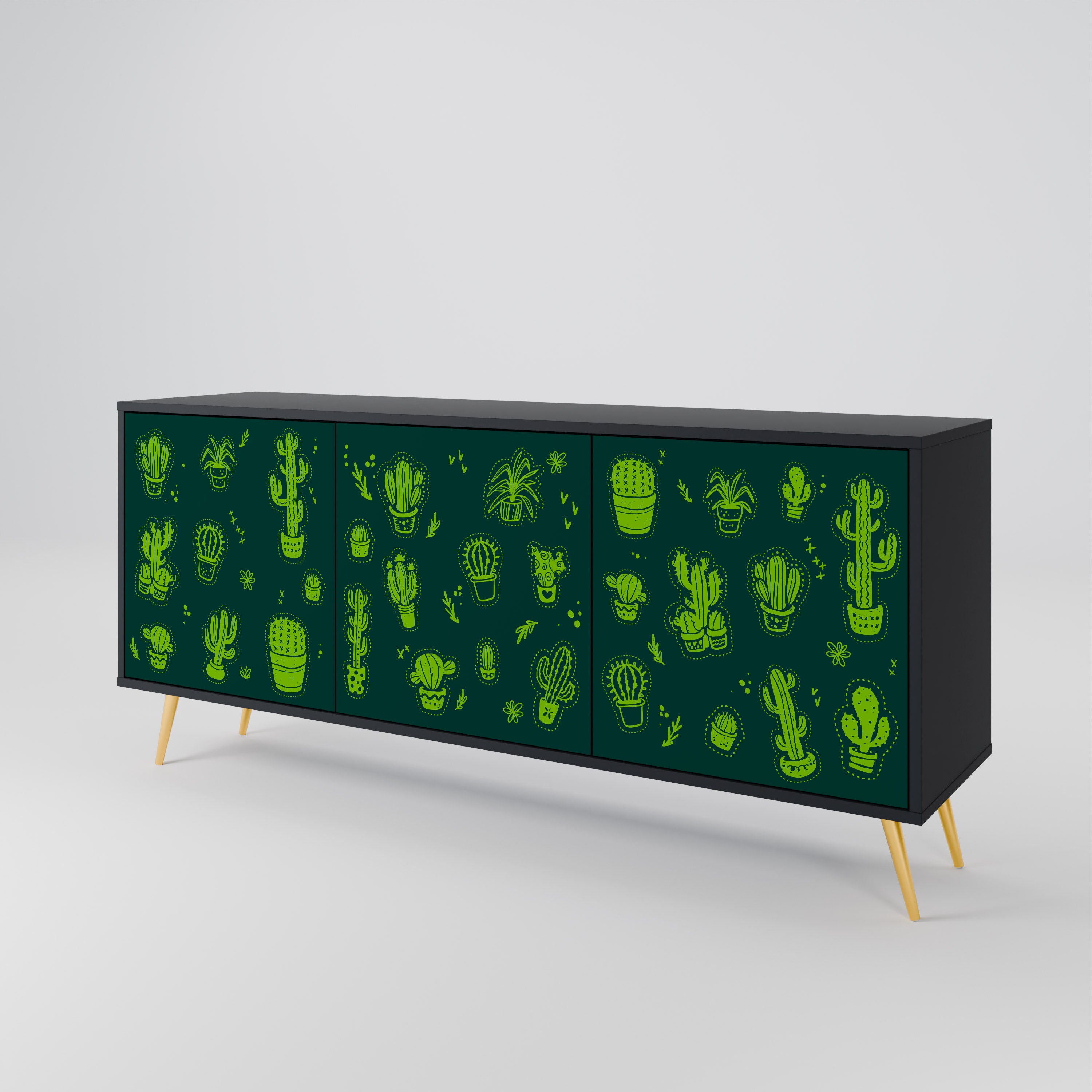 DESERT GREEN 3-Door Sideboard