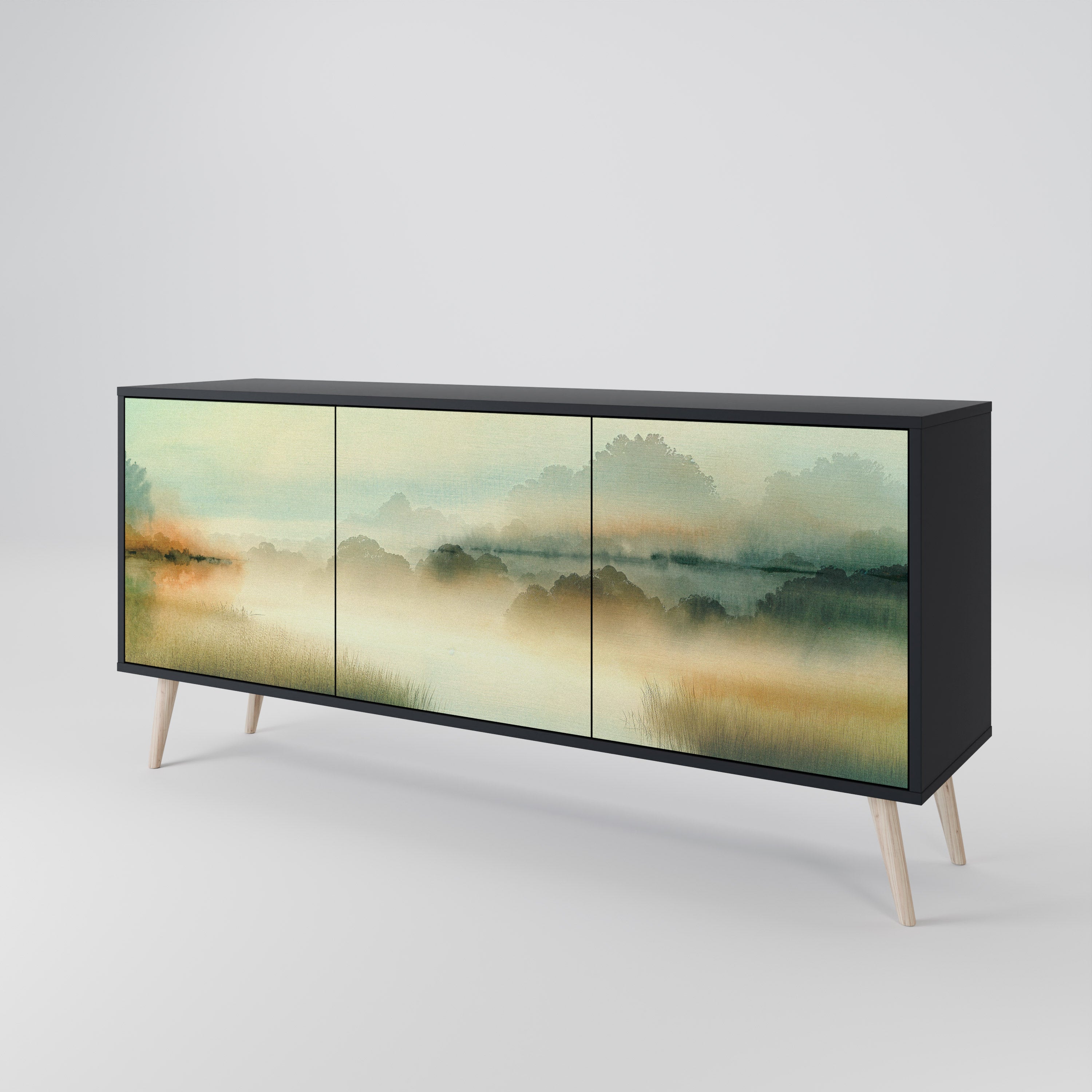 MORNING BY THE LAKE 3-Door Sideboard