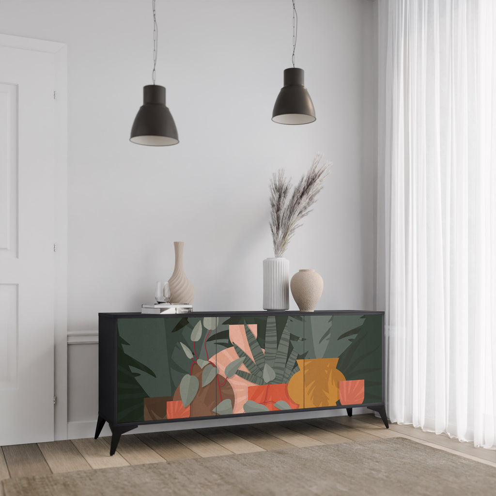 TROPICAL COMPOSITION 3-Door Sideboard