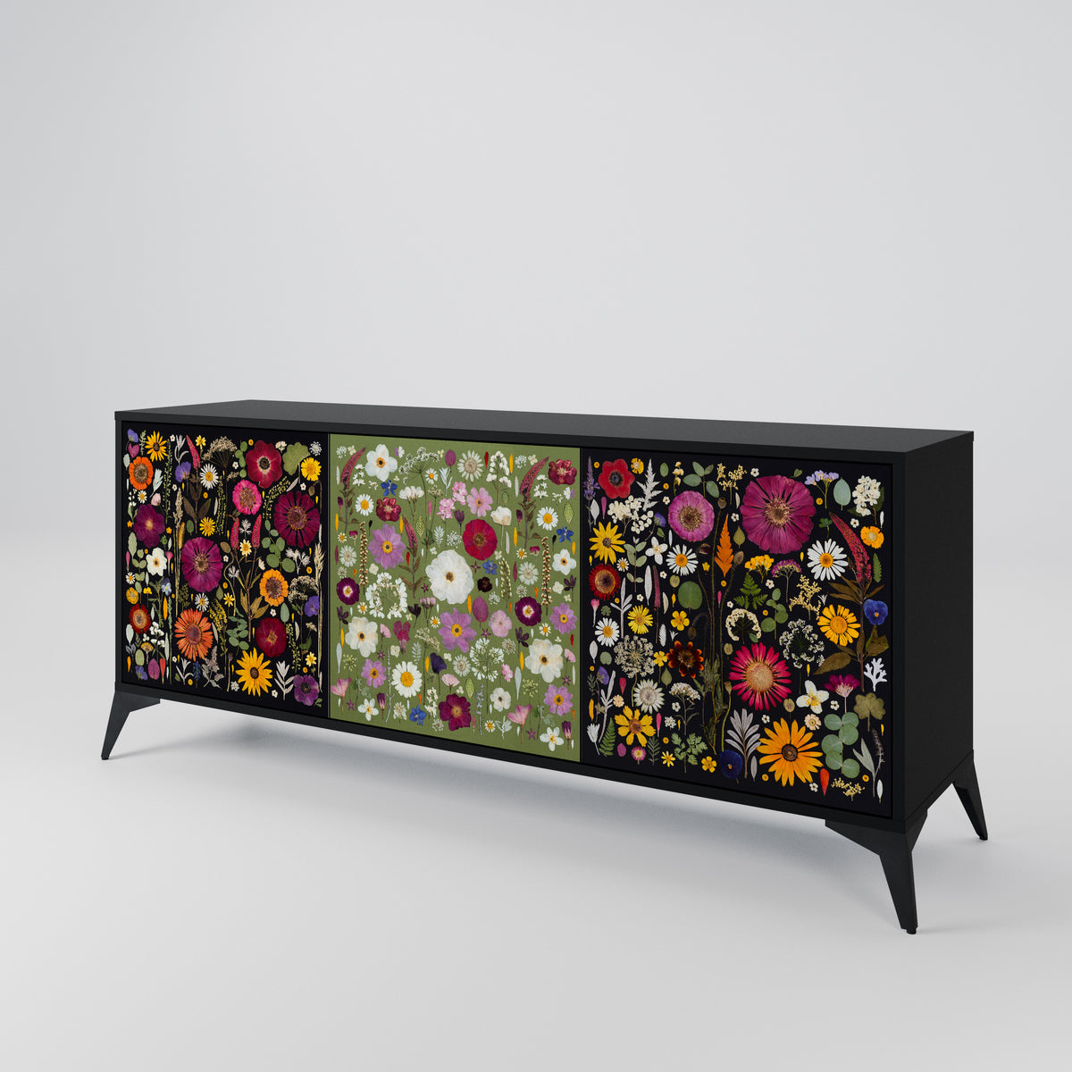 VERDANT GARDEN Třídveřová komoda