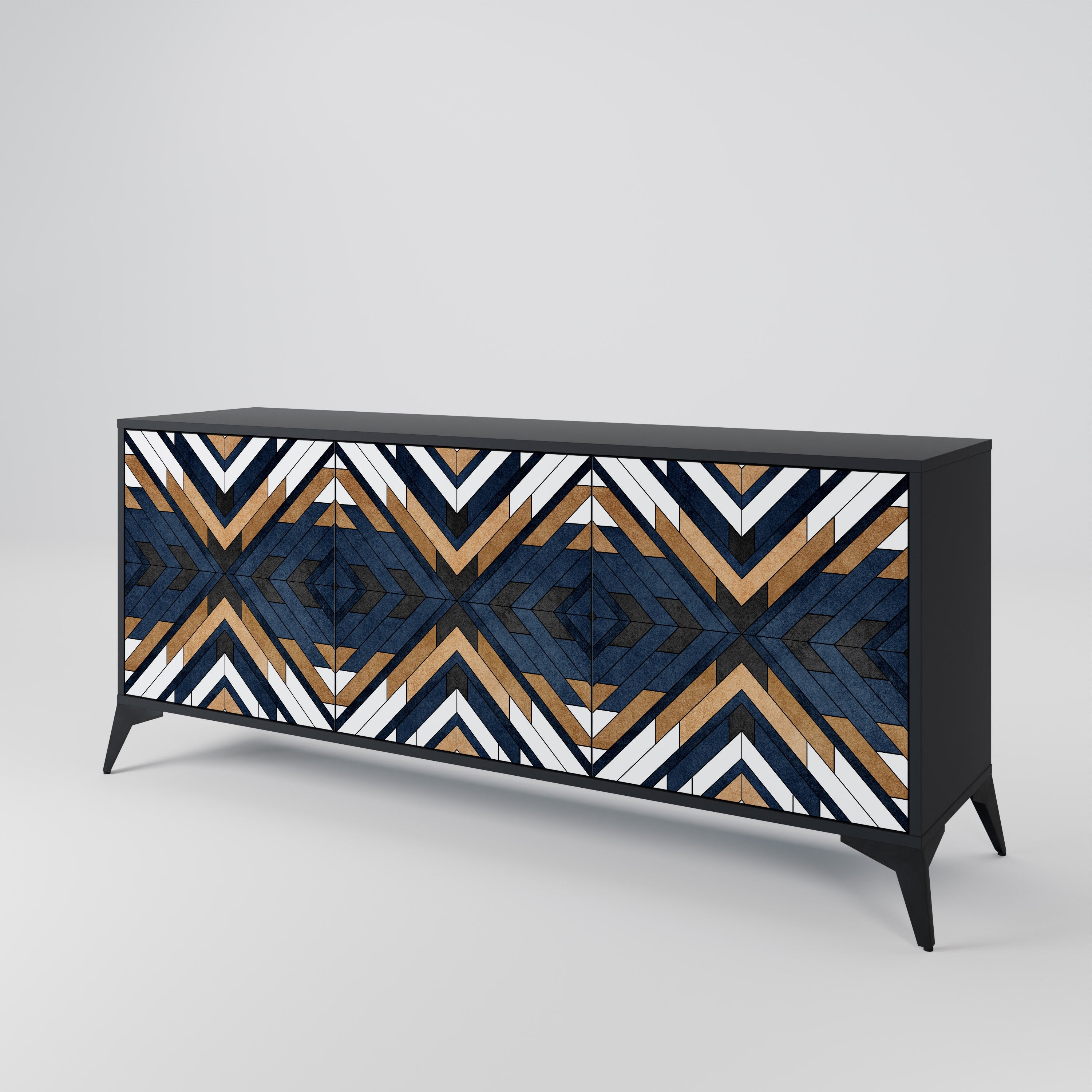 ARTFUL GEOMETRY 3-Door Sideboard