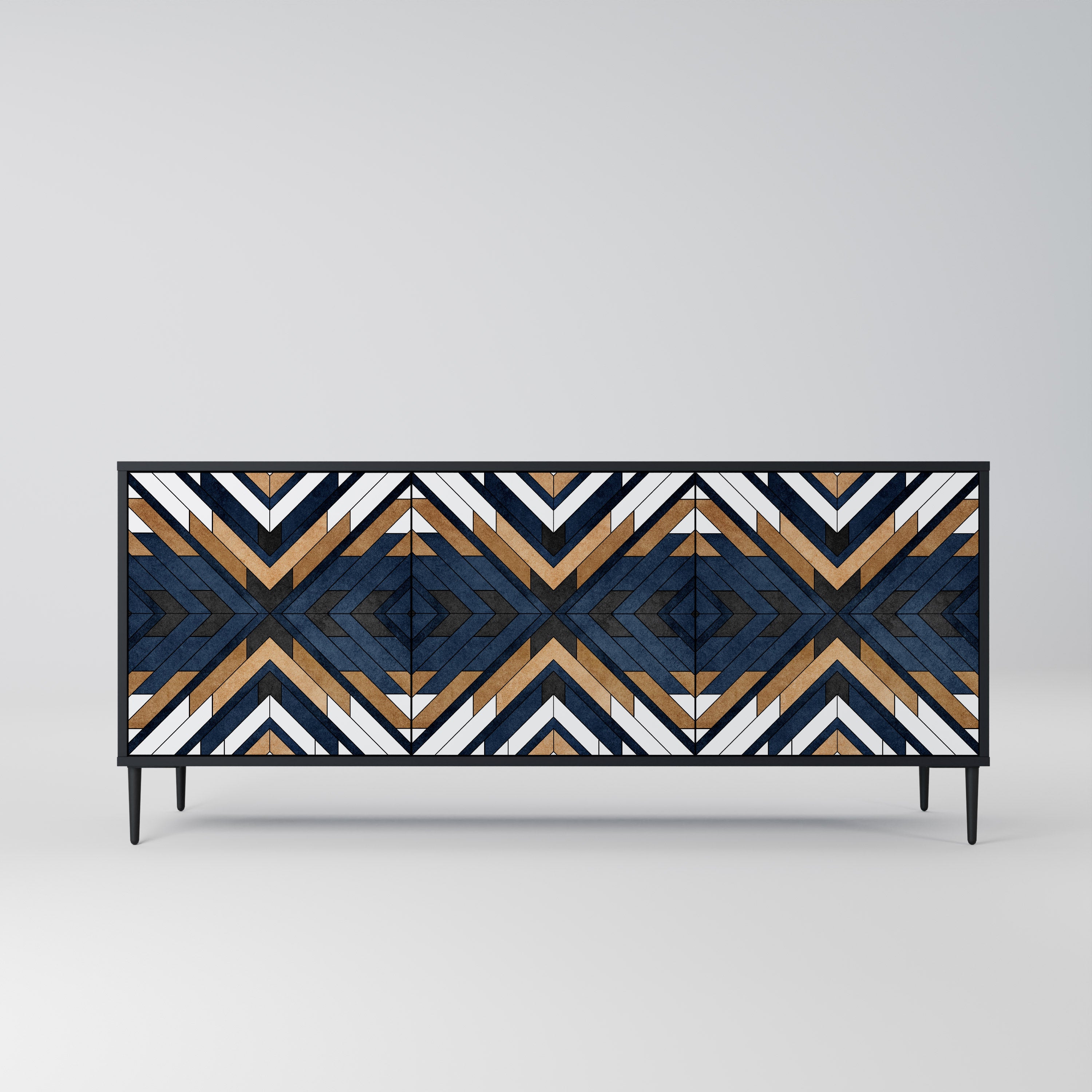 ARTFUL GEOMETRY 3-Door Sideboard