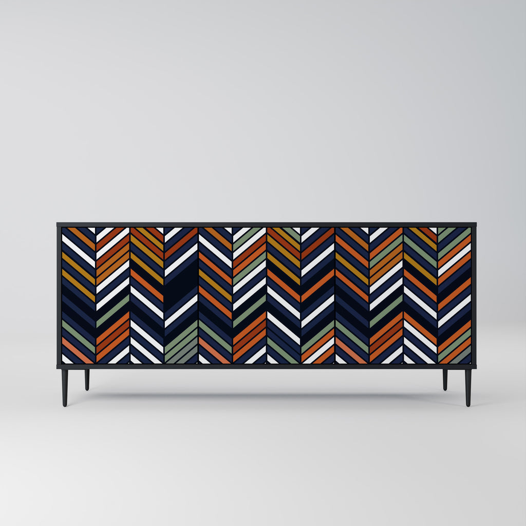 VIBRANT PATCHWORK 3-Door Sideboard