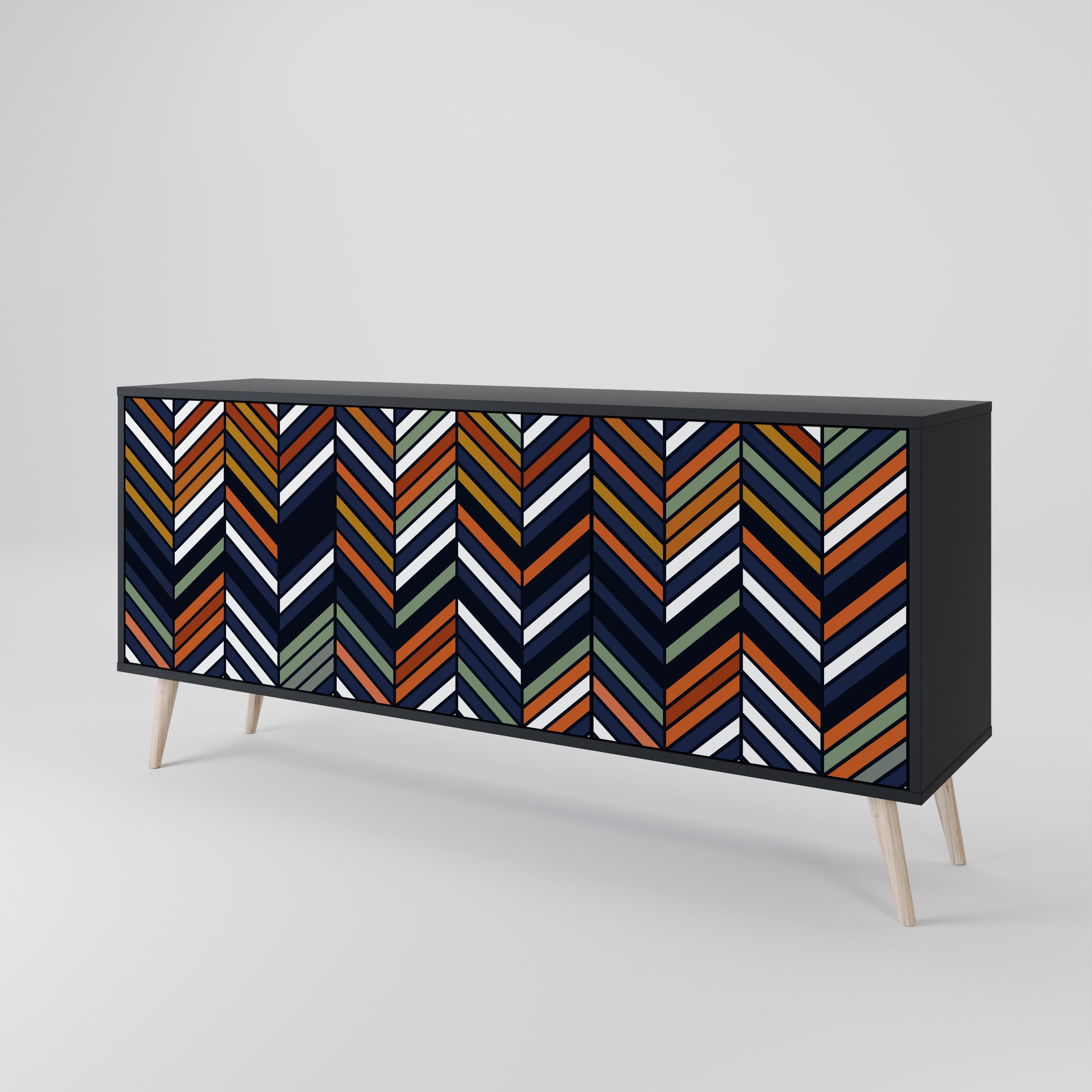 VIBRANT PATCHWORK 3-Door Sideboard