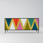 COLORFUL TRIANGLES 3-Door Sideboard