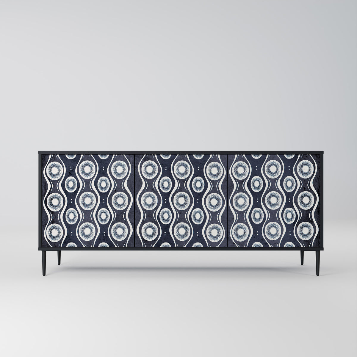 GRAPHITE EYES Třídveřová komoda