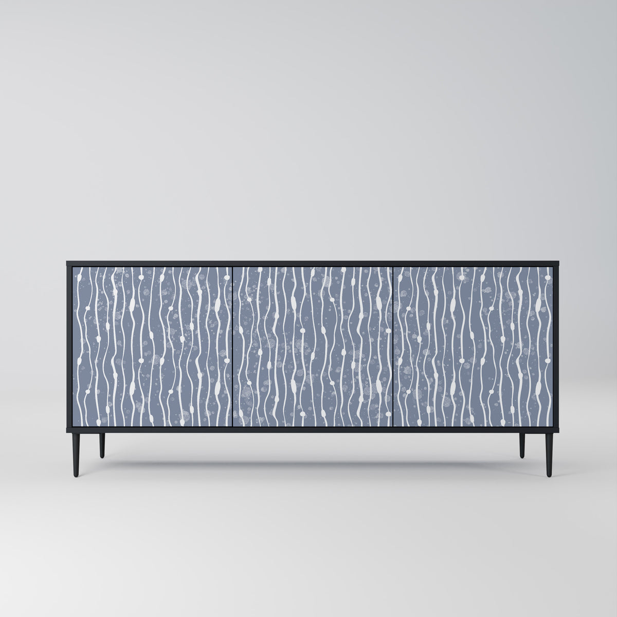 GRAPHITE RAIN Třídveřová komoda