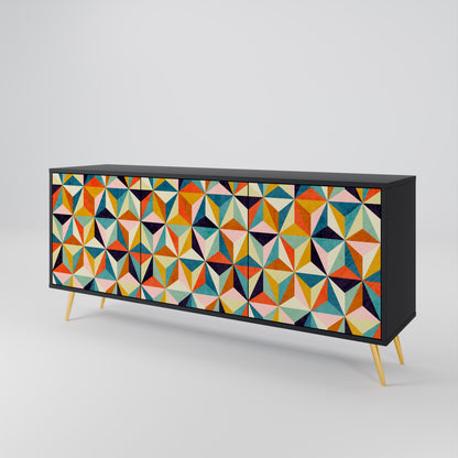 TESSELATE TREASURES Třídveřová komoda