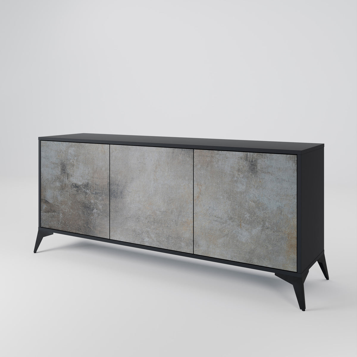 CONCRETE WALL Třídveřová komoda