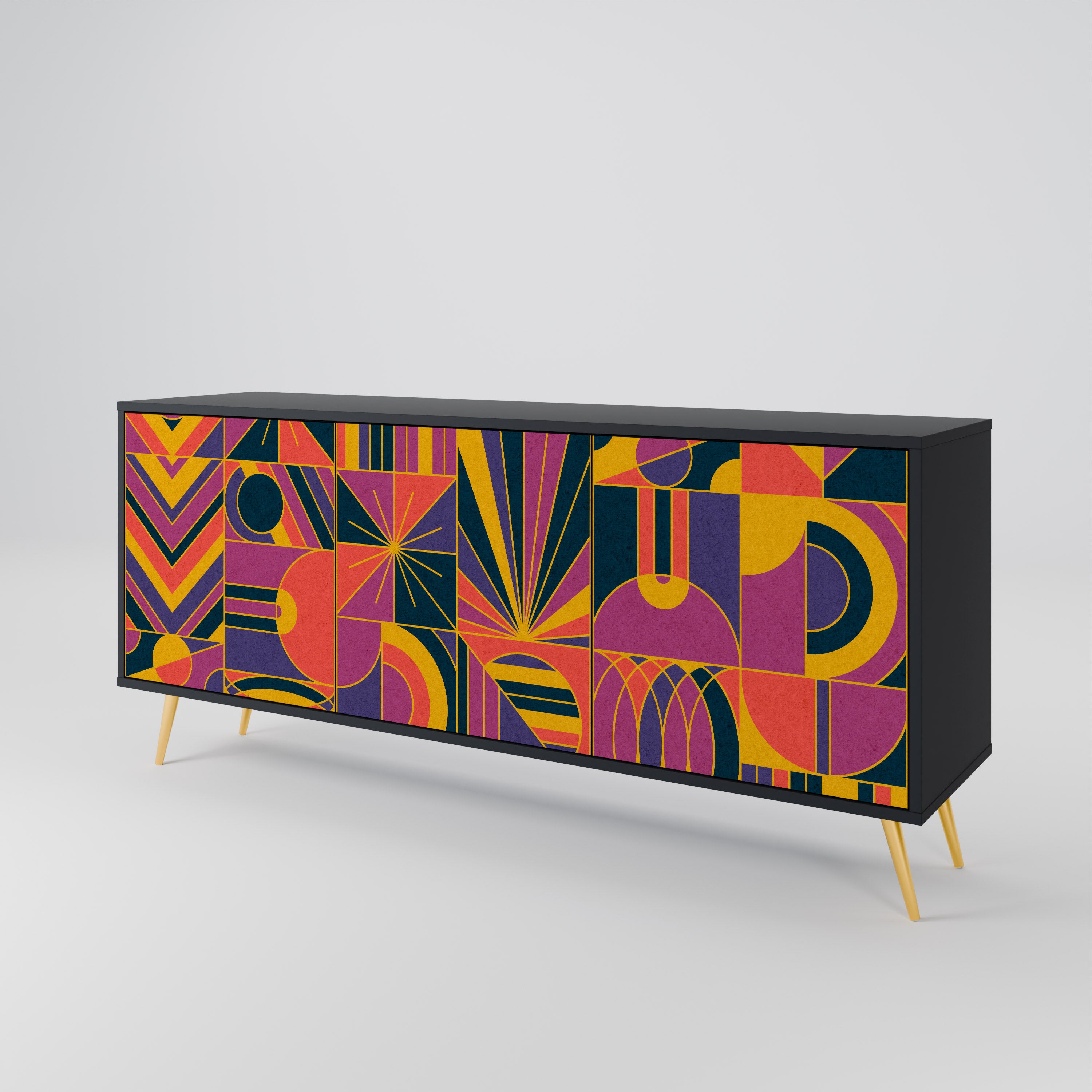 ELECTRIC PATTERNS 3-Door Sideboard