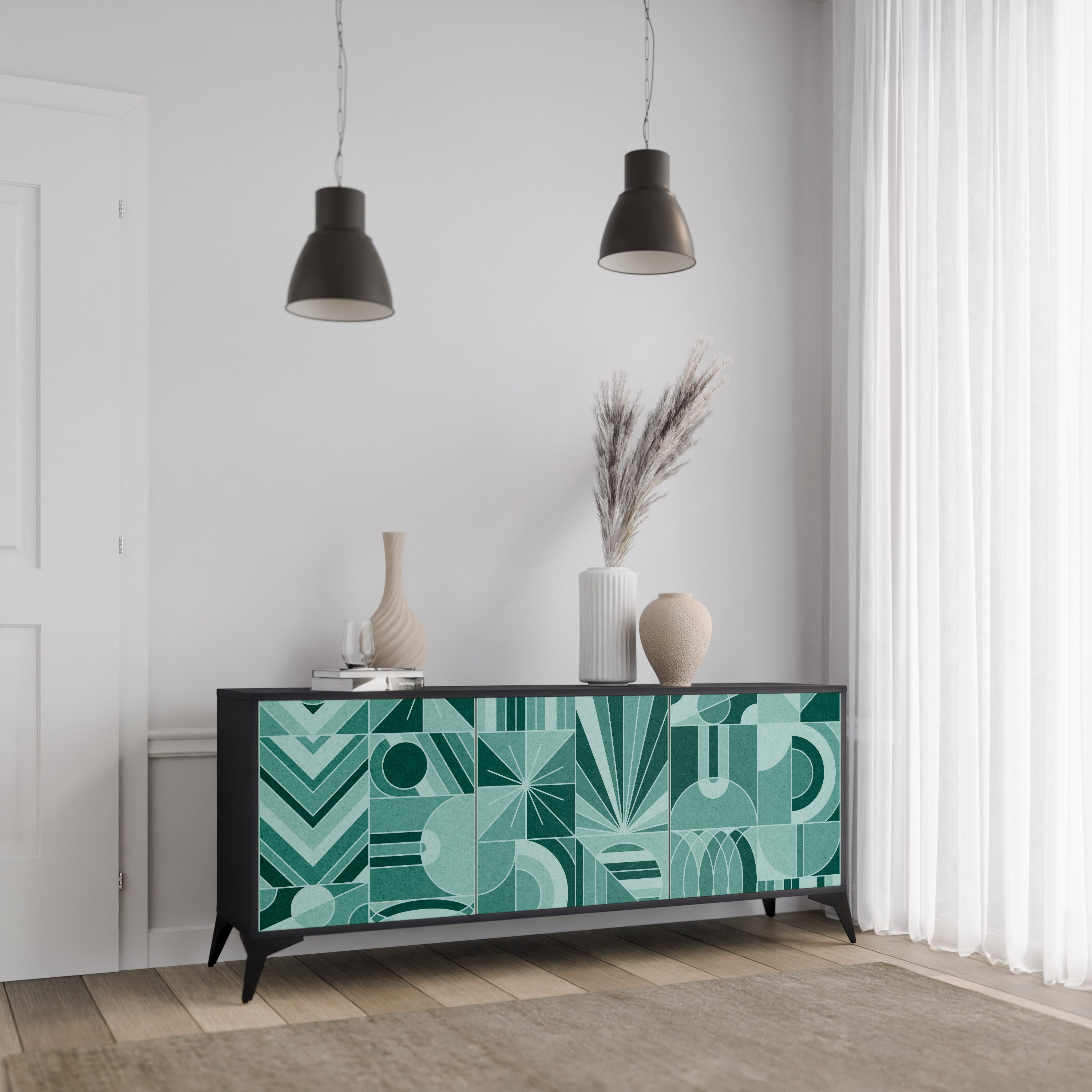 HARMONIC GRID 3-Door Sideboard