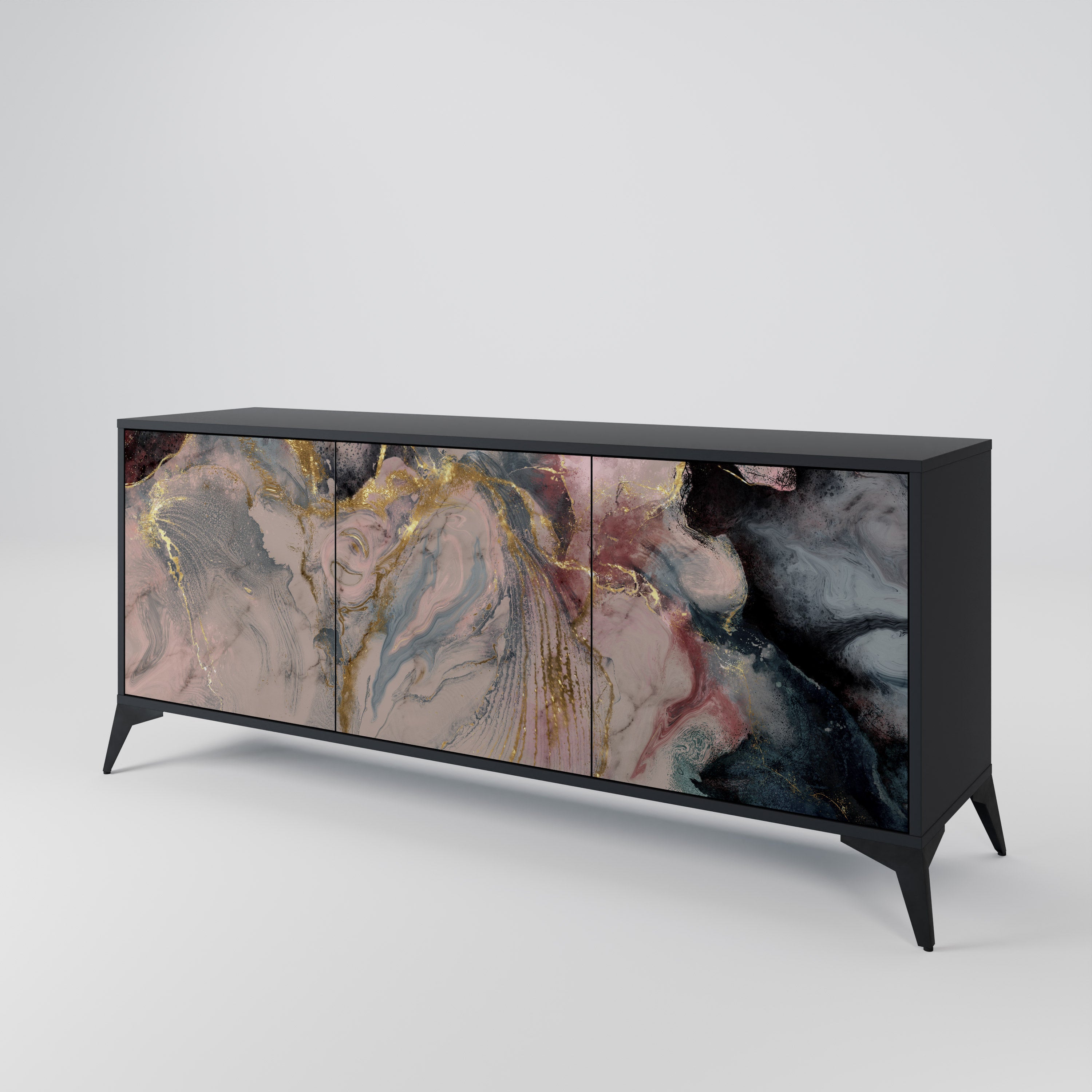 GILDED SWIRLS 3-Door Sideboard