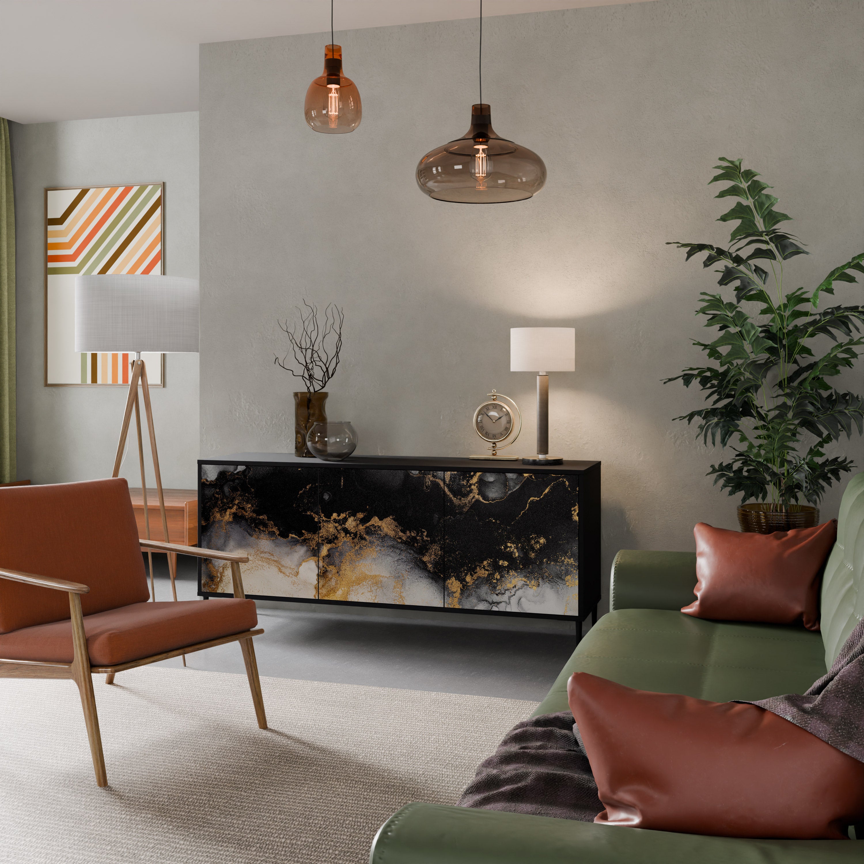 MARBLE OF TOMMORROW 3-Door Sideboard