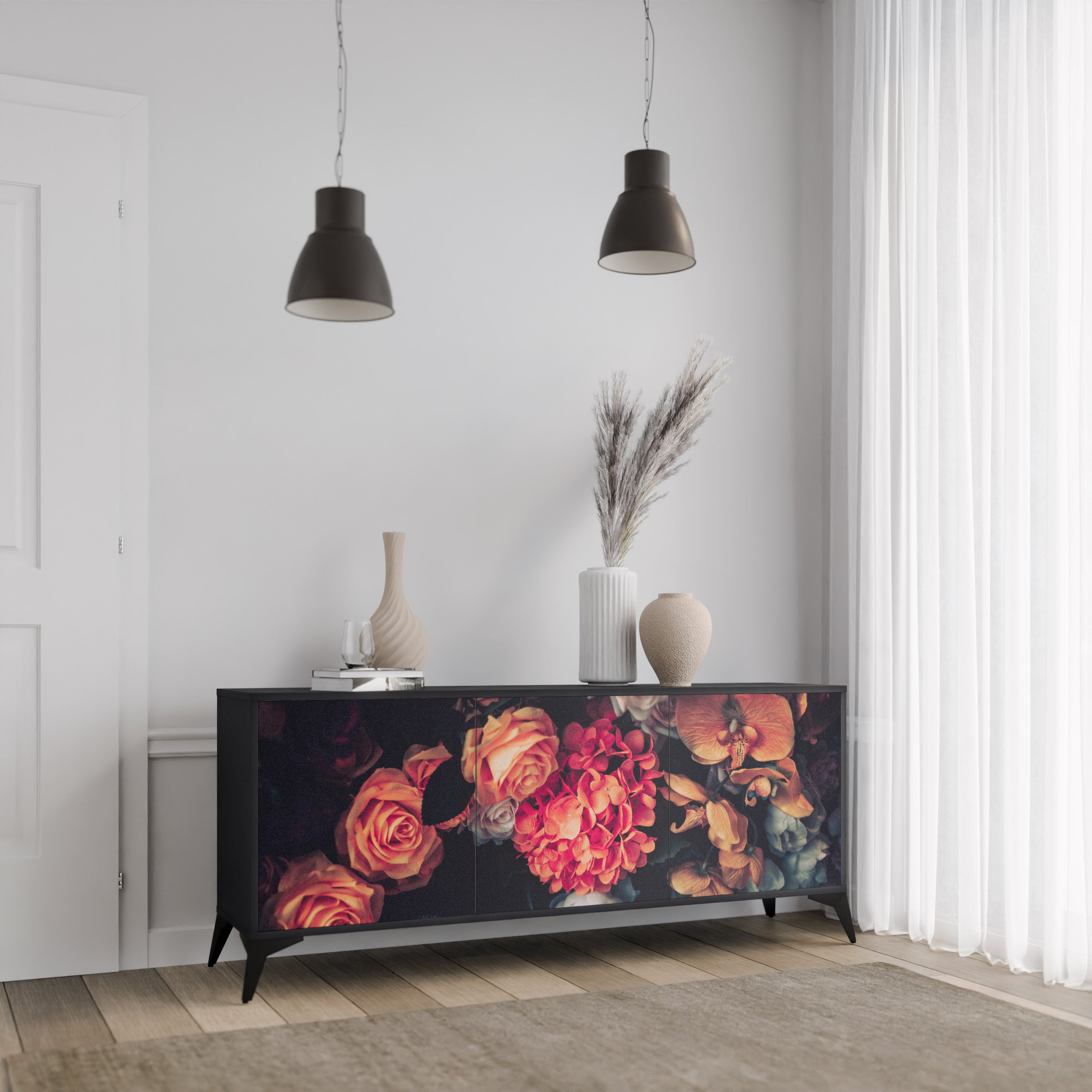 NEVERENDING BLOOM 3-Door Sideboard