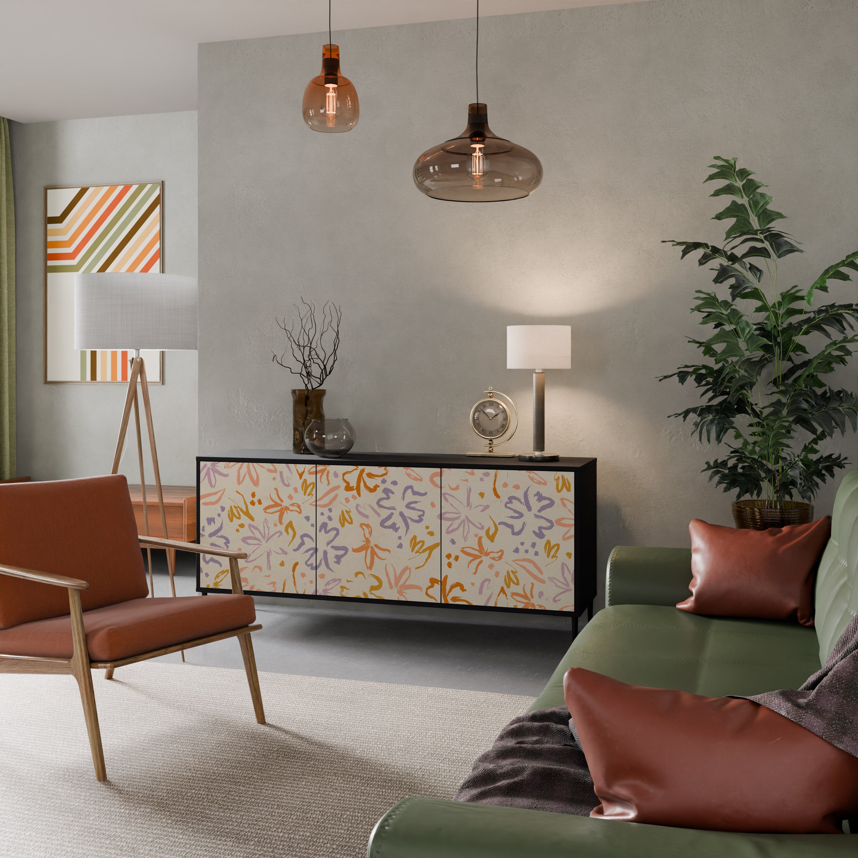 SPRING WHIMSY 3-Door Sideboard