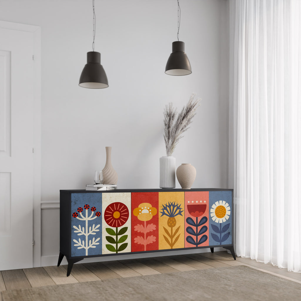 SCANDIC FLOWERET 3-Door Sideboard