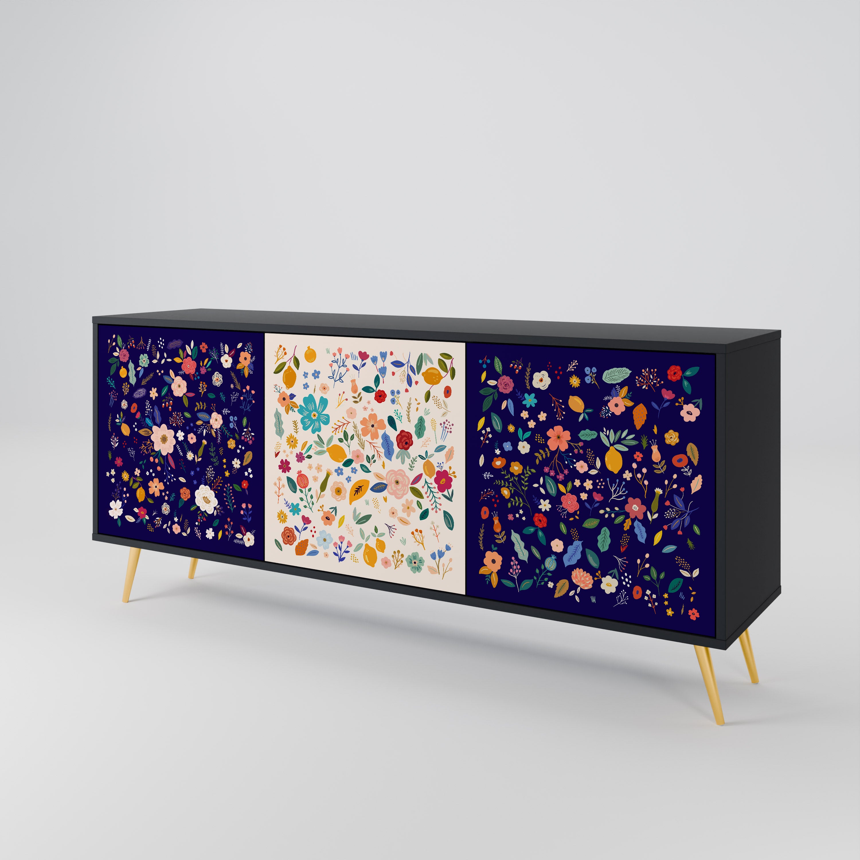 FLORAL COMBINATION 3-Door Sideboard