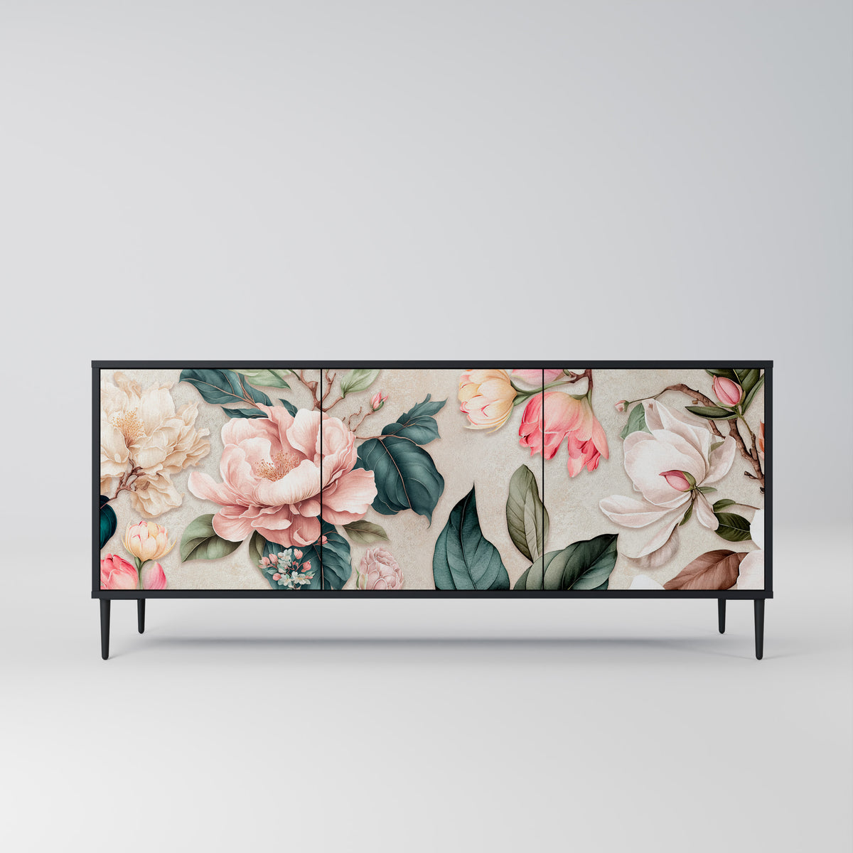 FLORAL GRACE Třídveřová komoda