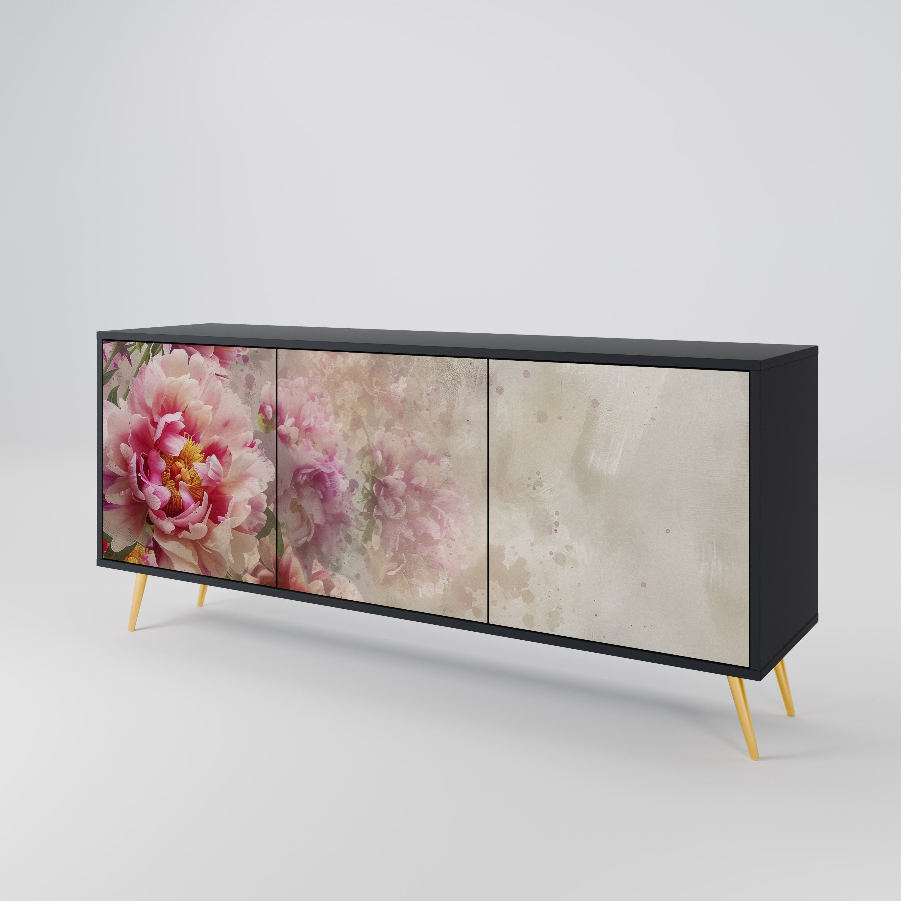 PEONY WHISPER 3-Door Sideboard