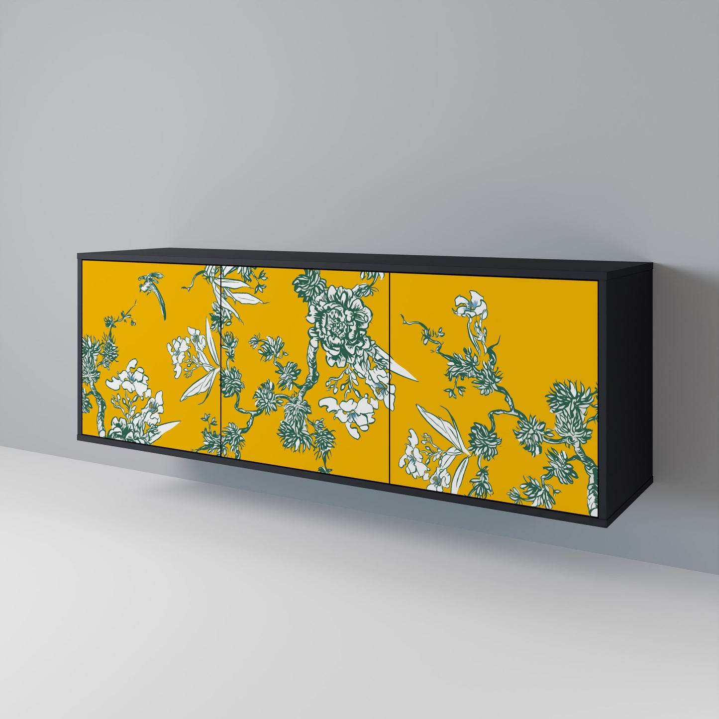 YELLOW CHINOISERIE Třídveřová komoda