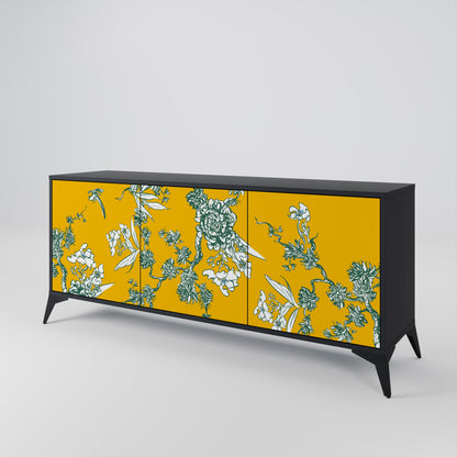 YELLOW CHINOISERIE Třídveřová komoda