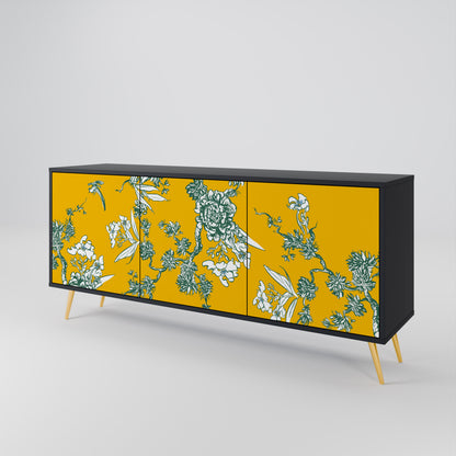 YELLOW CHINOISERIE Třídveřová komoda