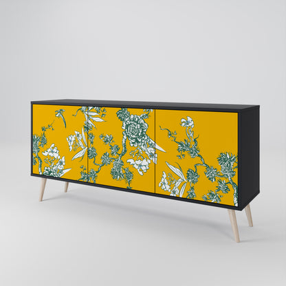 YELLOW CHINOISERIE Třídveřová komoda