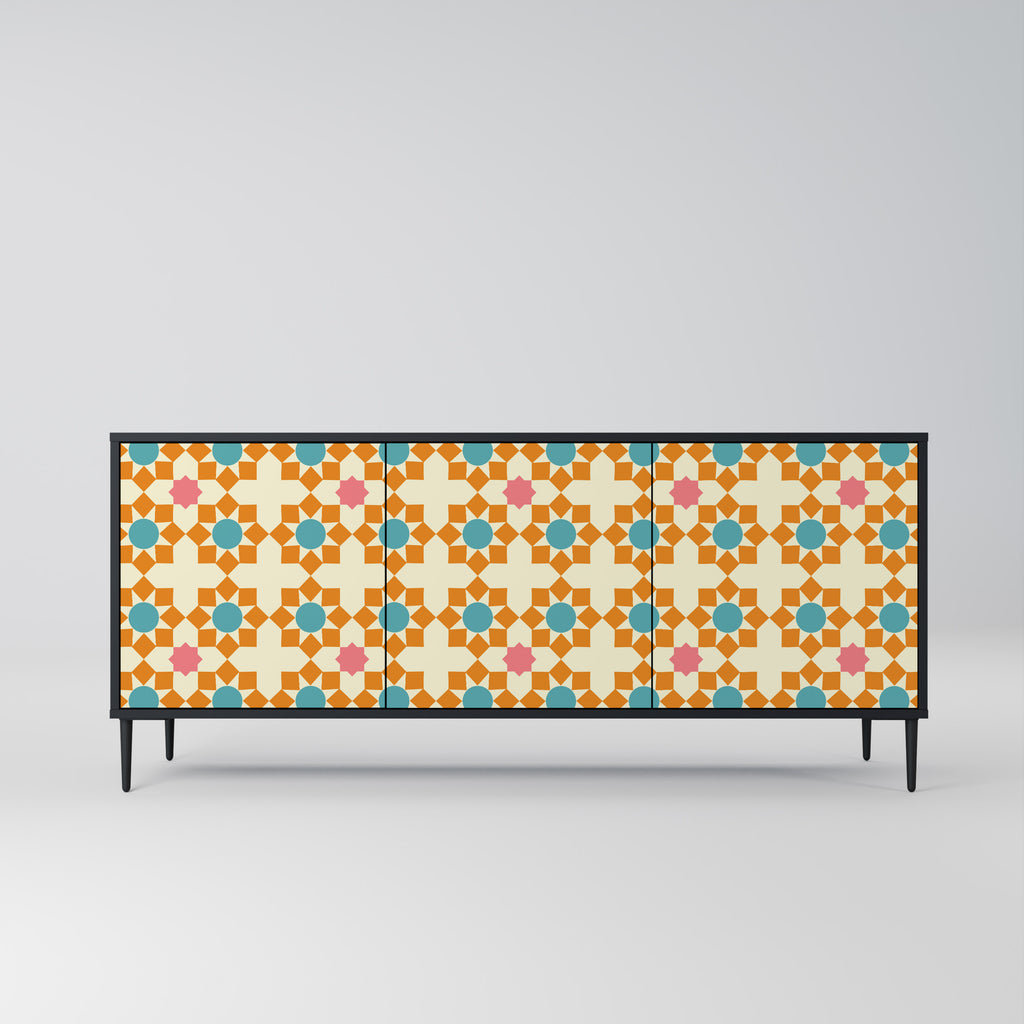 FLORAL DECOR 3-Door Sideboard
