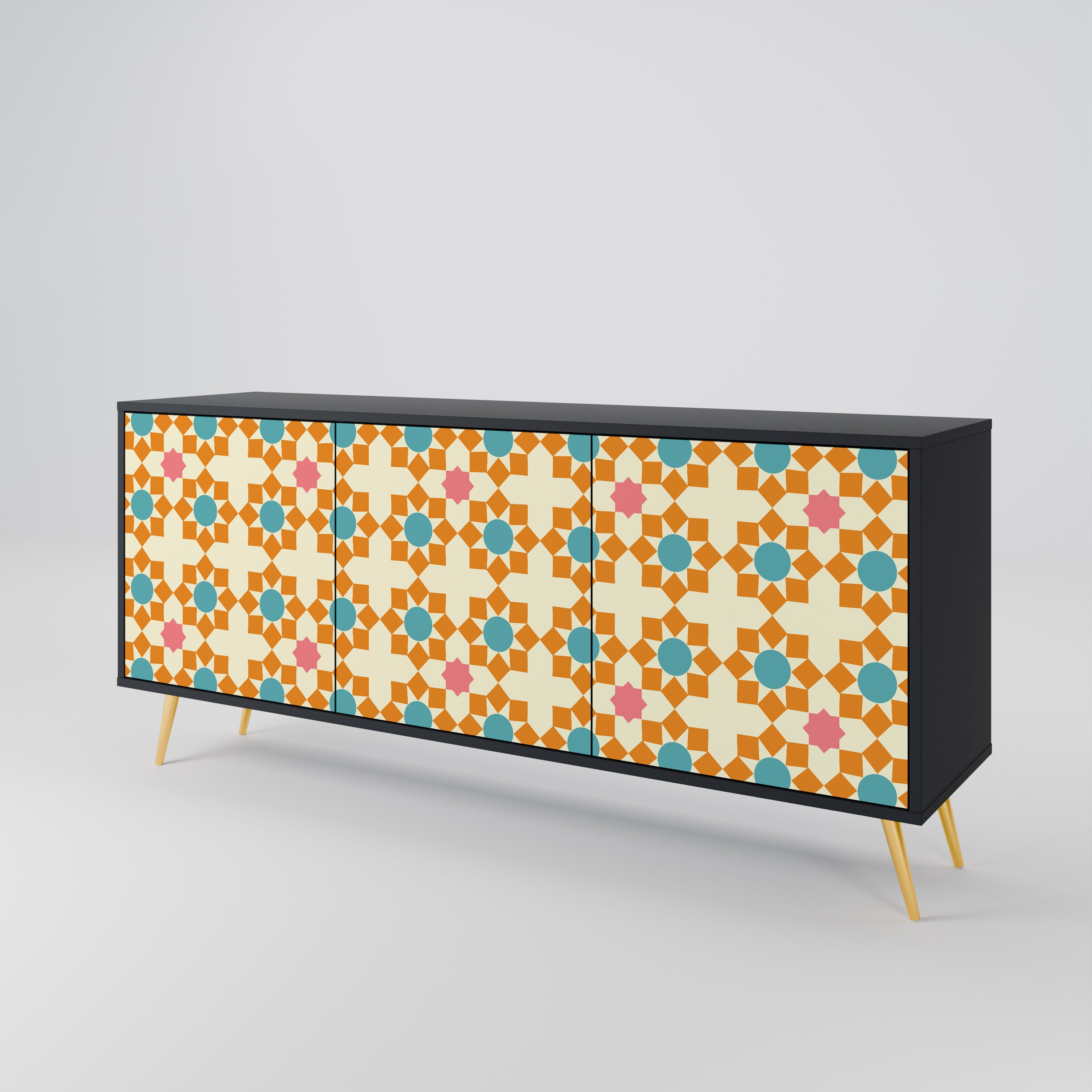 FLORAL DECOR 3-Door Sideboard