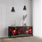 DAHLIAS AND POMEGRANATES 3-Door Sideboard