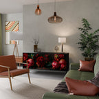 DAHLIAS AND POMEGRANATES 3-Door Sideboard