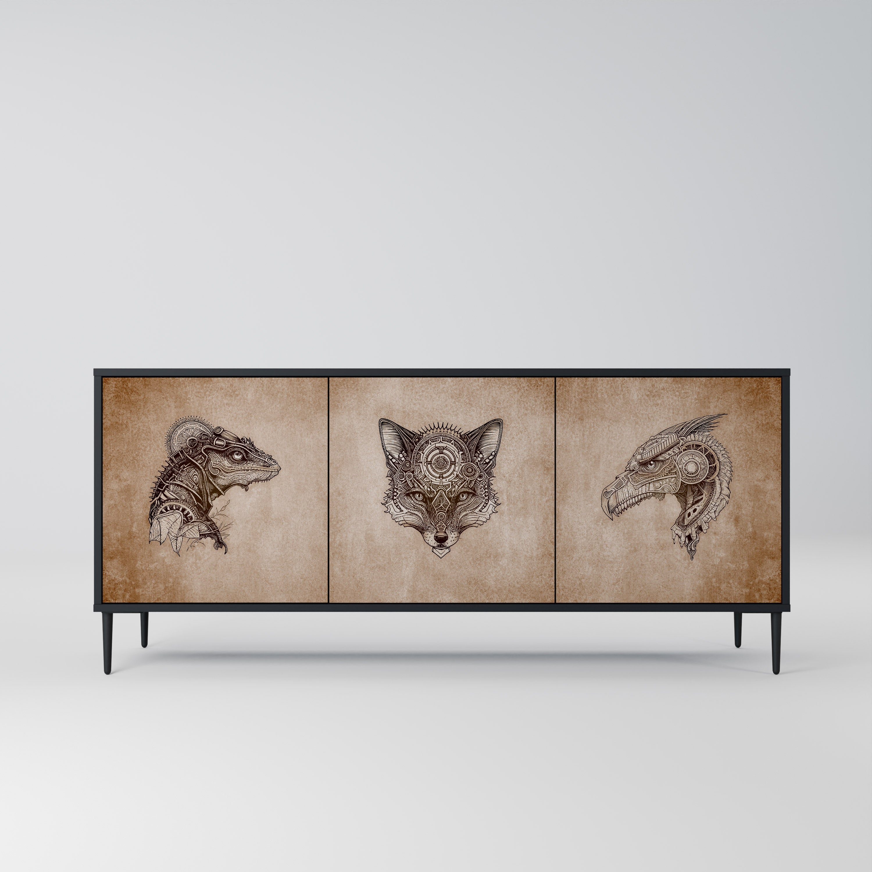 STEAMPUNK CLAN 3-Door Sideboard