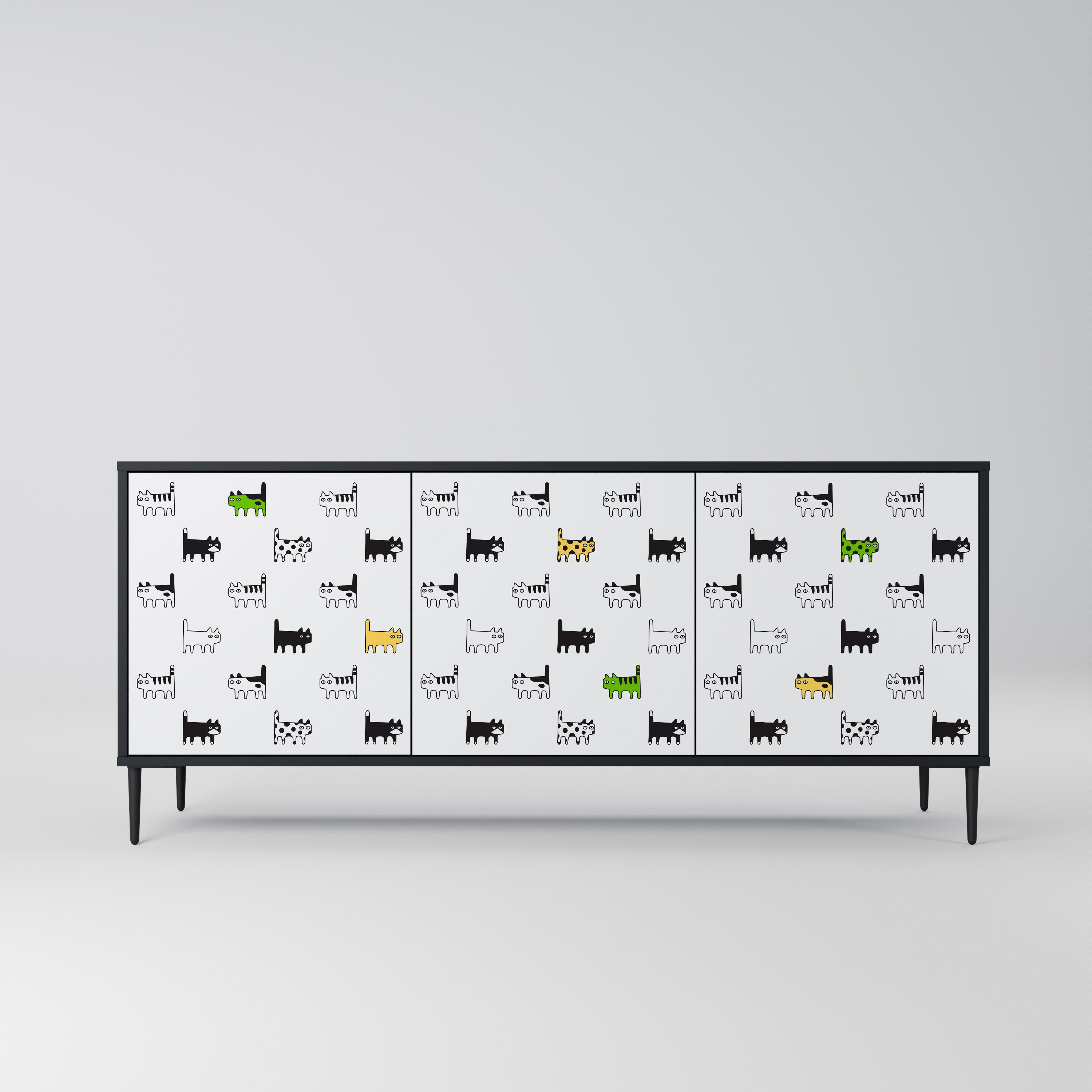 CATS COMPILATION 3-Door Sideboard