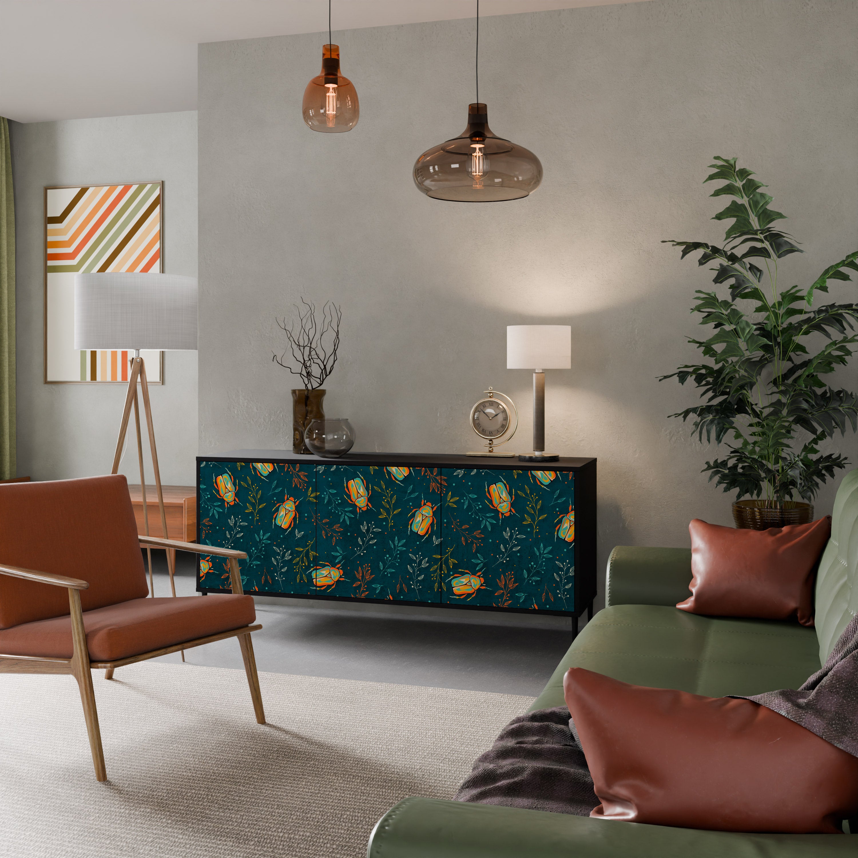 AUTUMN INSECTS 3-Door Sideboard