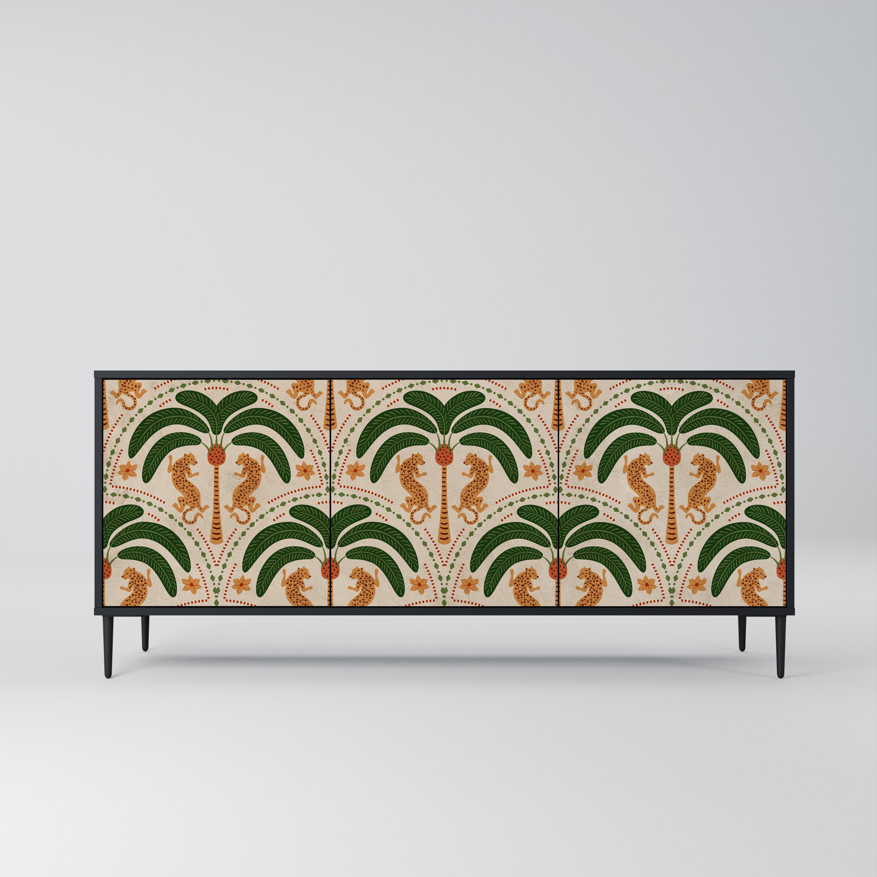 DANCING PREDATORS 3-Door Sideboard