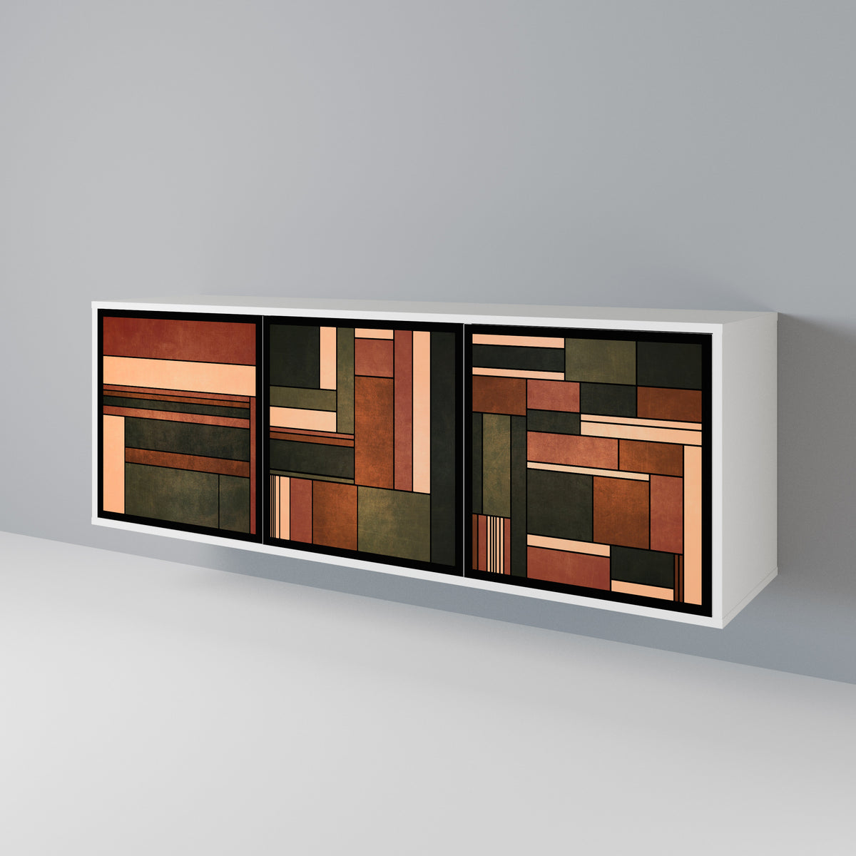FIGURES OF NATURE Třídveřová komoda