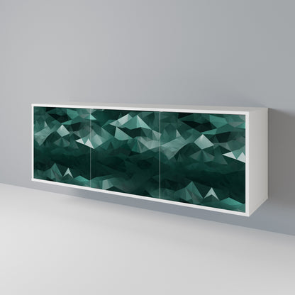 POLYGONAL FLOATING Třídveřová komoda