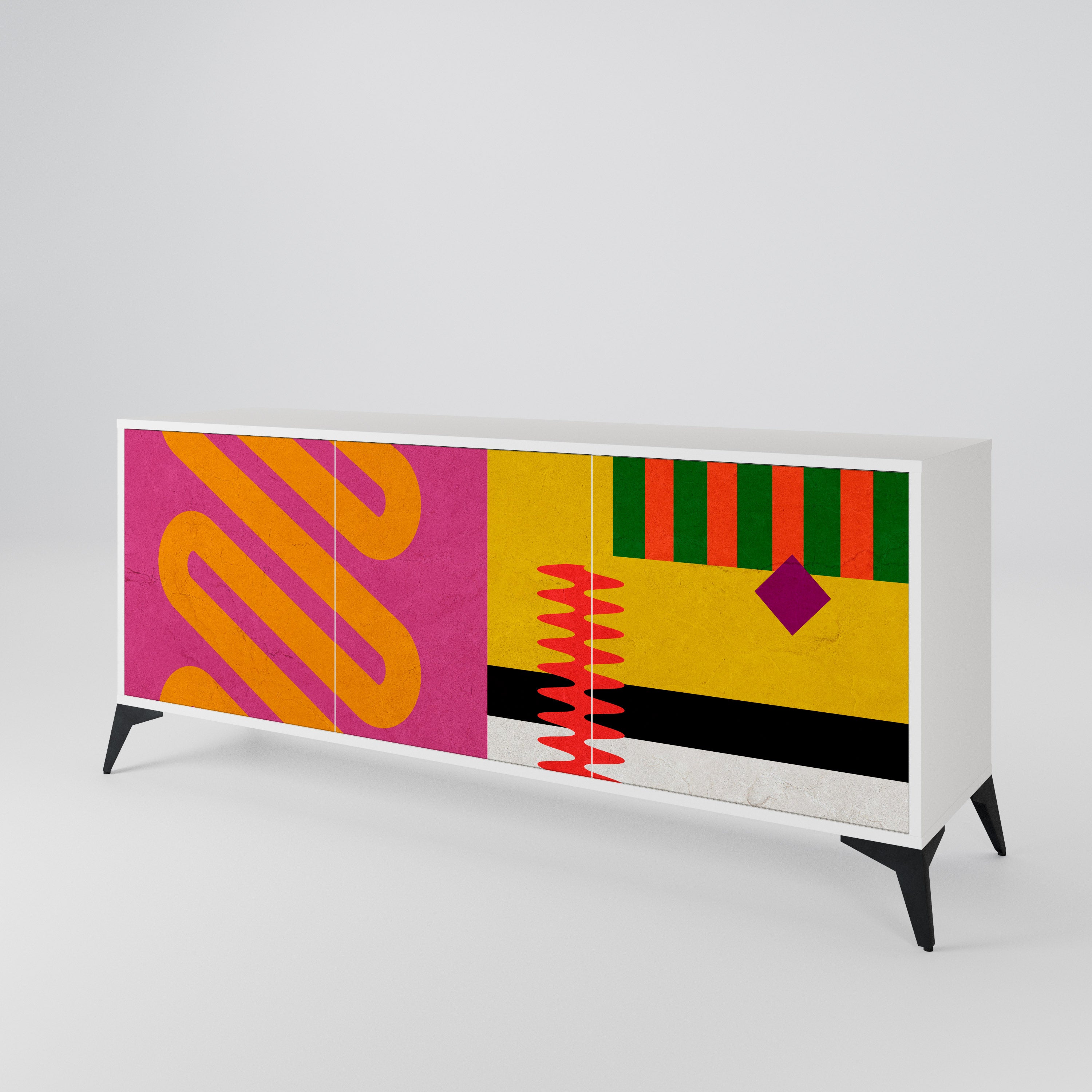 VIVID ART Třídveřová komoda