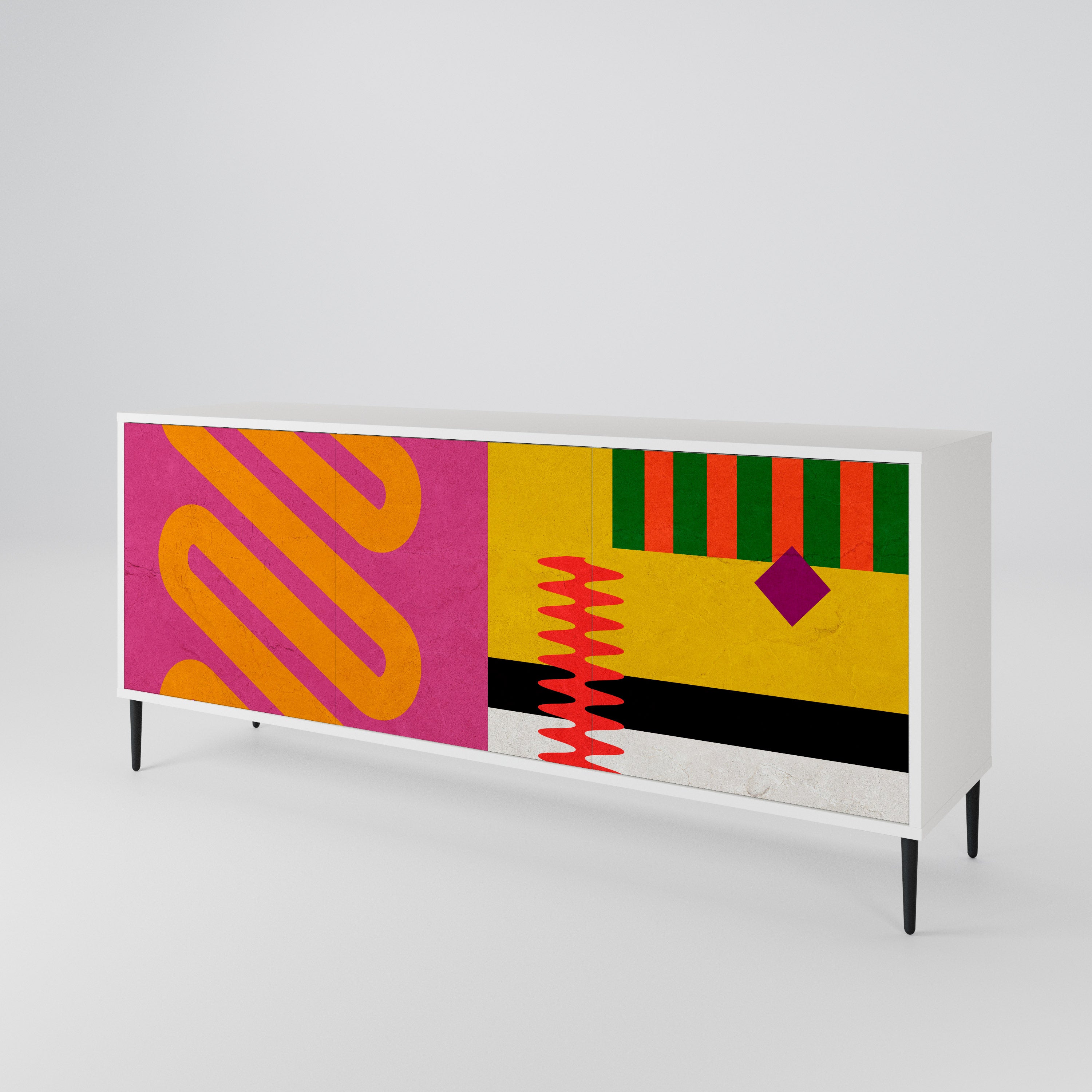 VIVID ART Třídveřová komoda