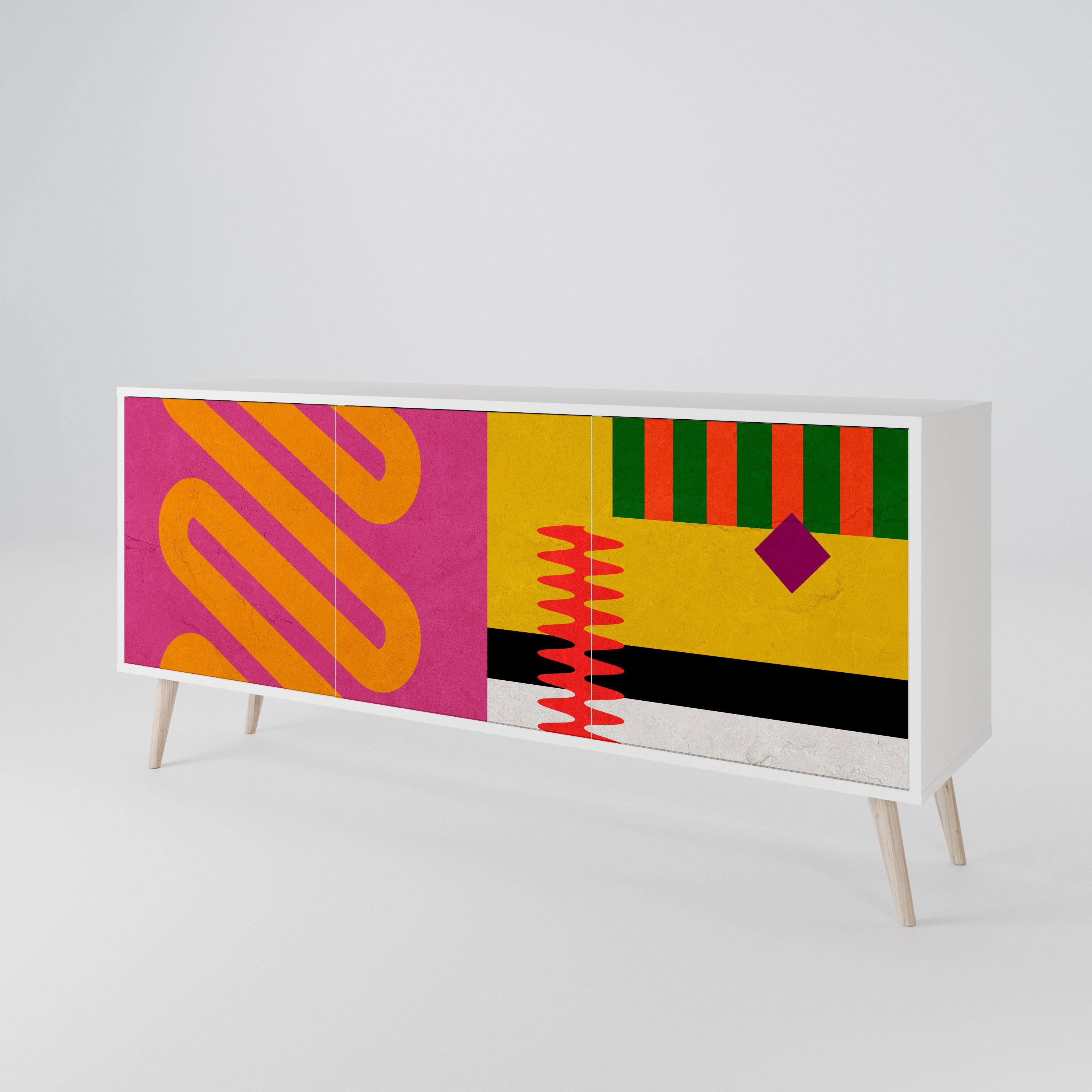 VIVID ART Třídveřová komoda