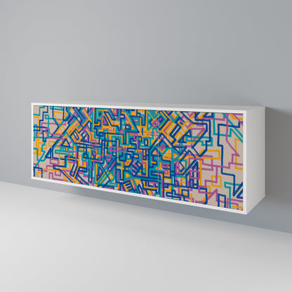 MEMORIES MAP Třídveřová komoda