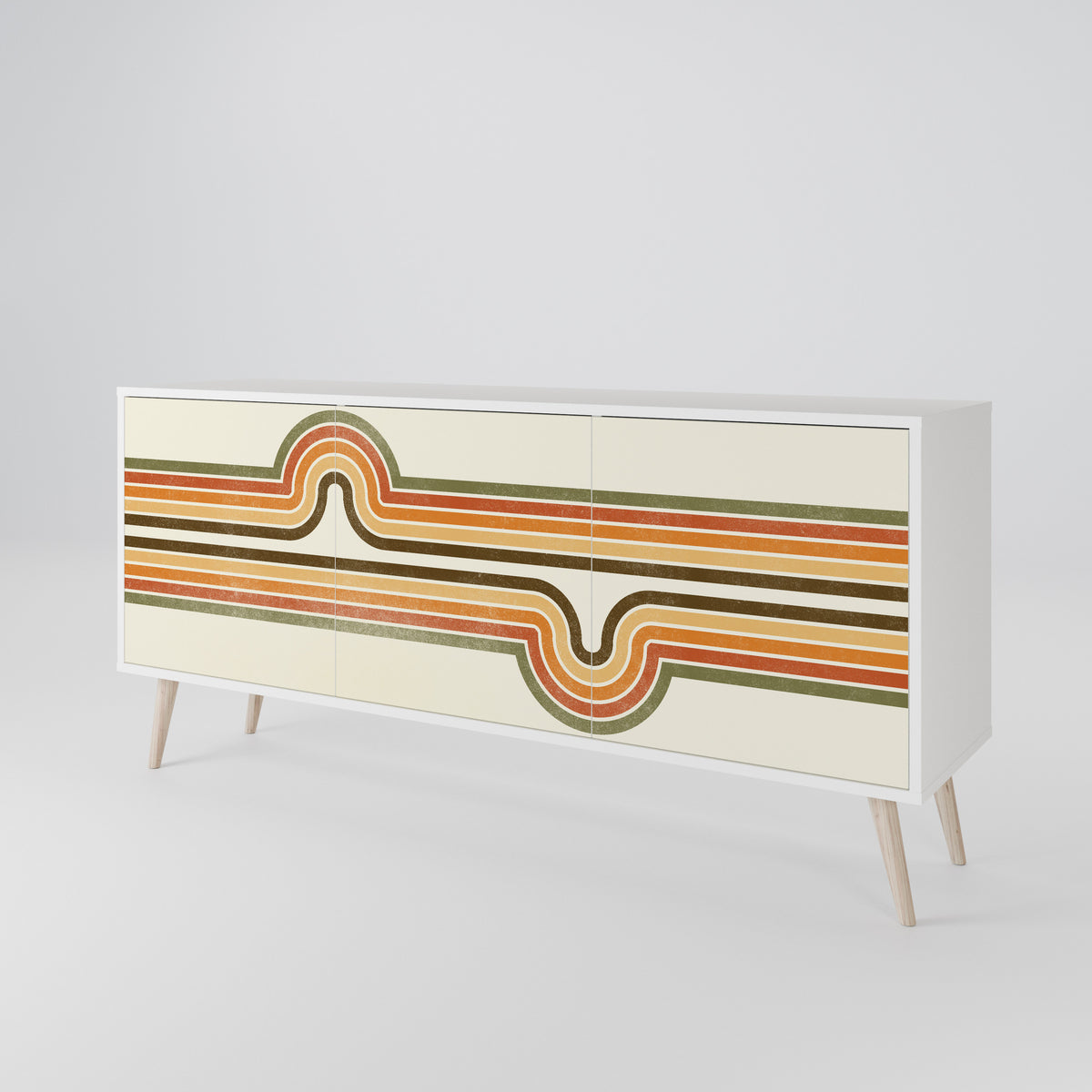 EXCEPTIONAL STREAM Třídveřová komoda