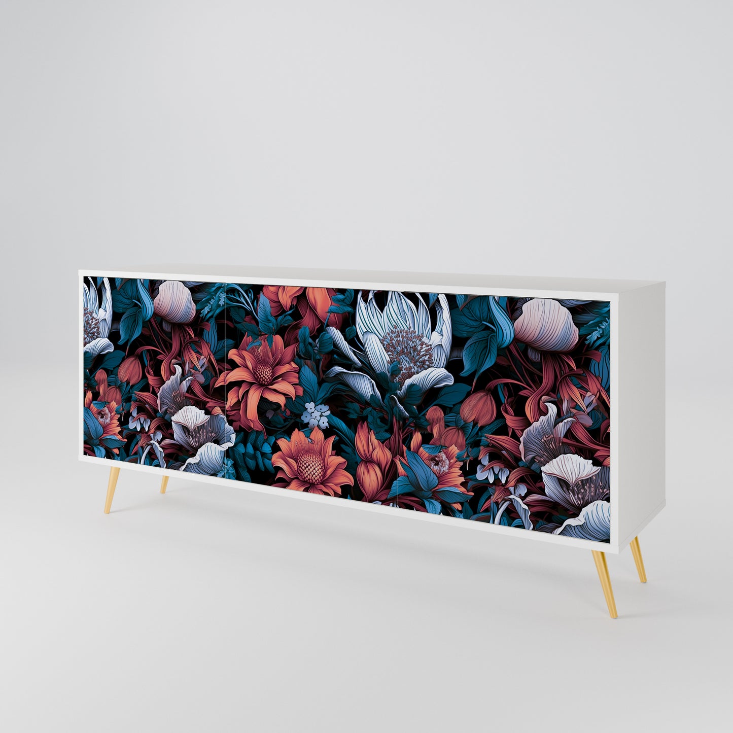 ETHEREAL BLOSSOMS Třídveřová komoda