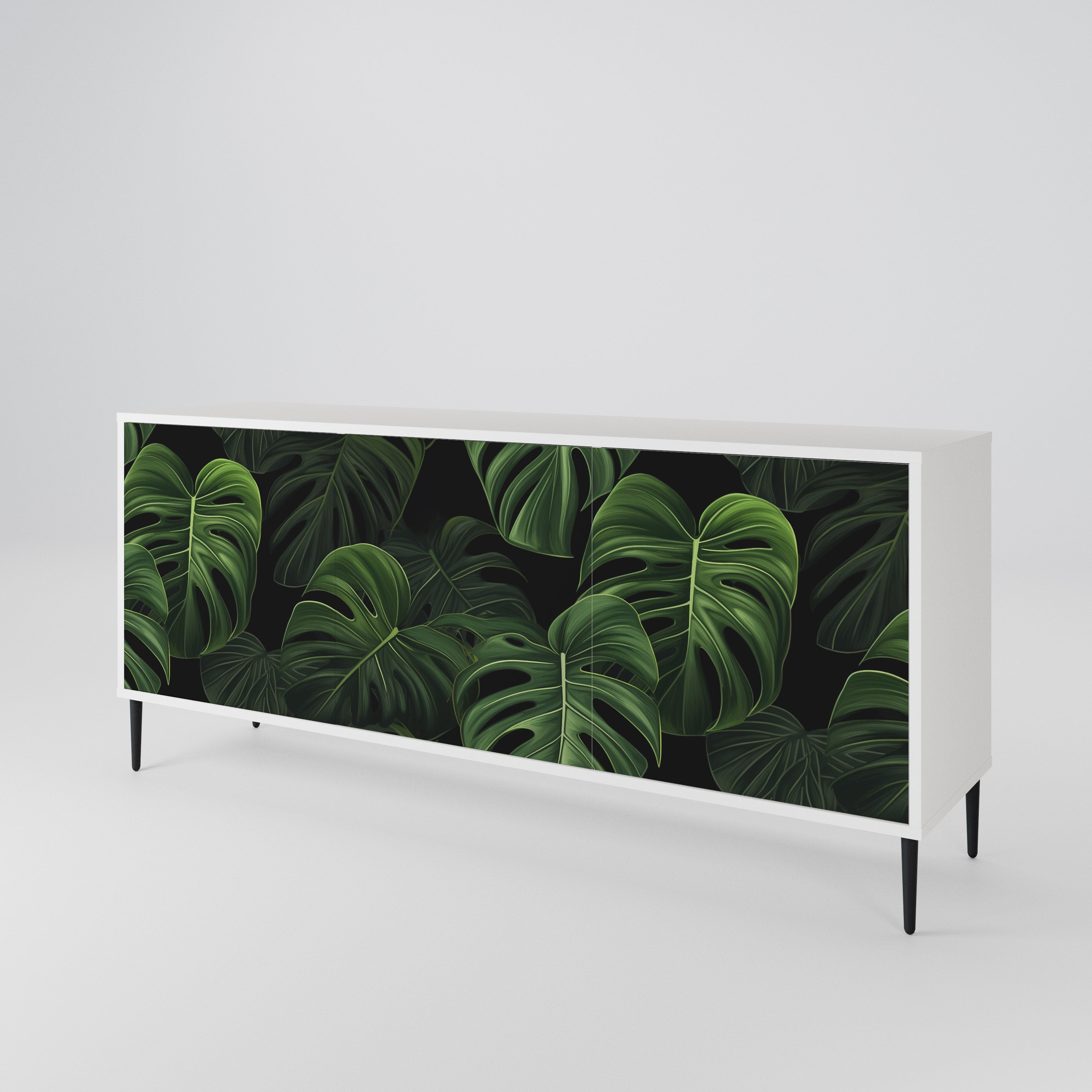 INFINITE MONSTERA Třídveřová komoda