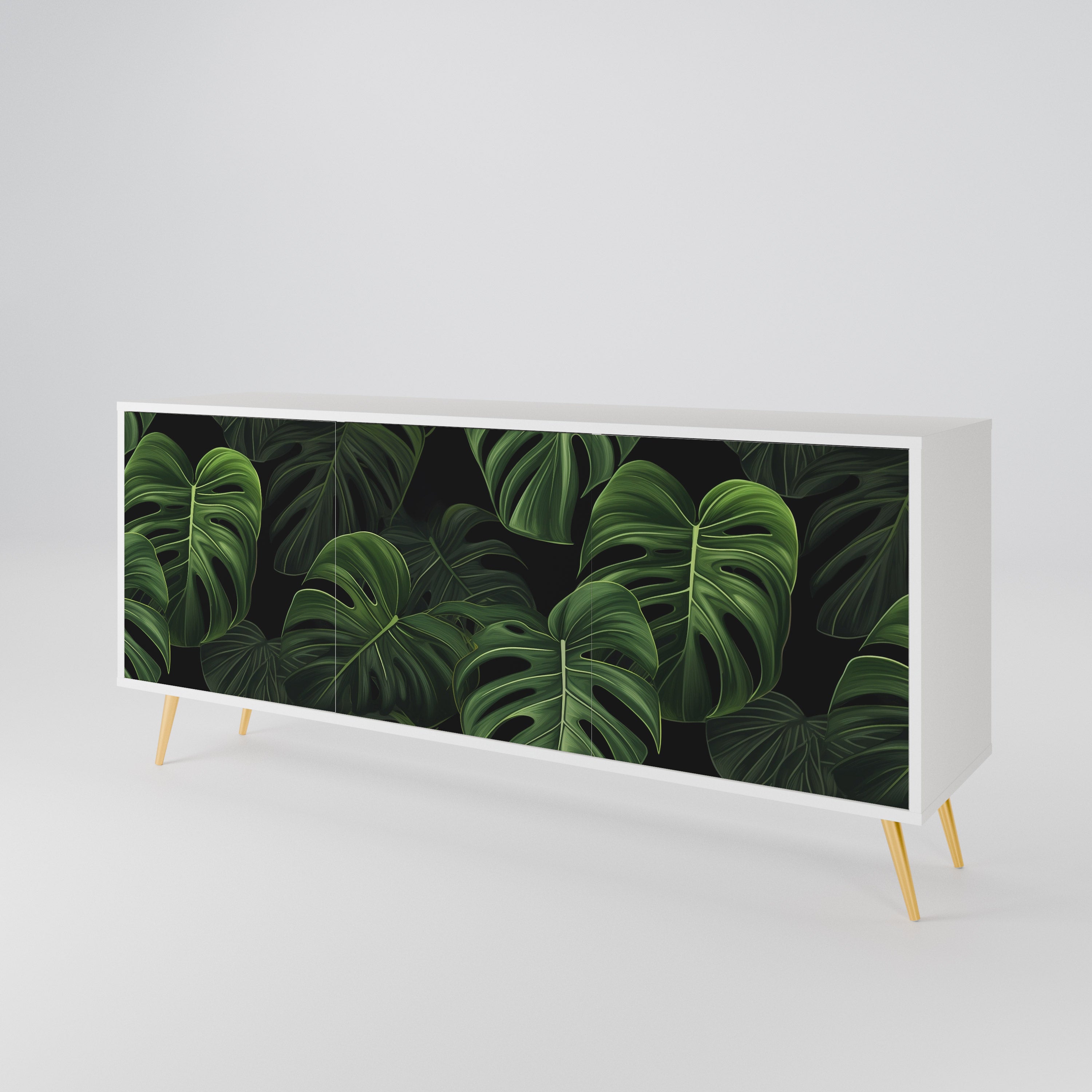 INFINITE MONSTERA Třídveřová komoda
