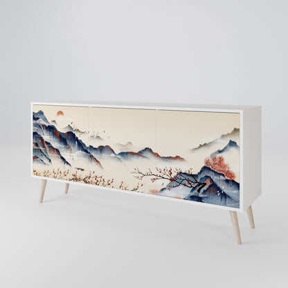 JAPANESE LANDSCAPE Třídveřová komoda