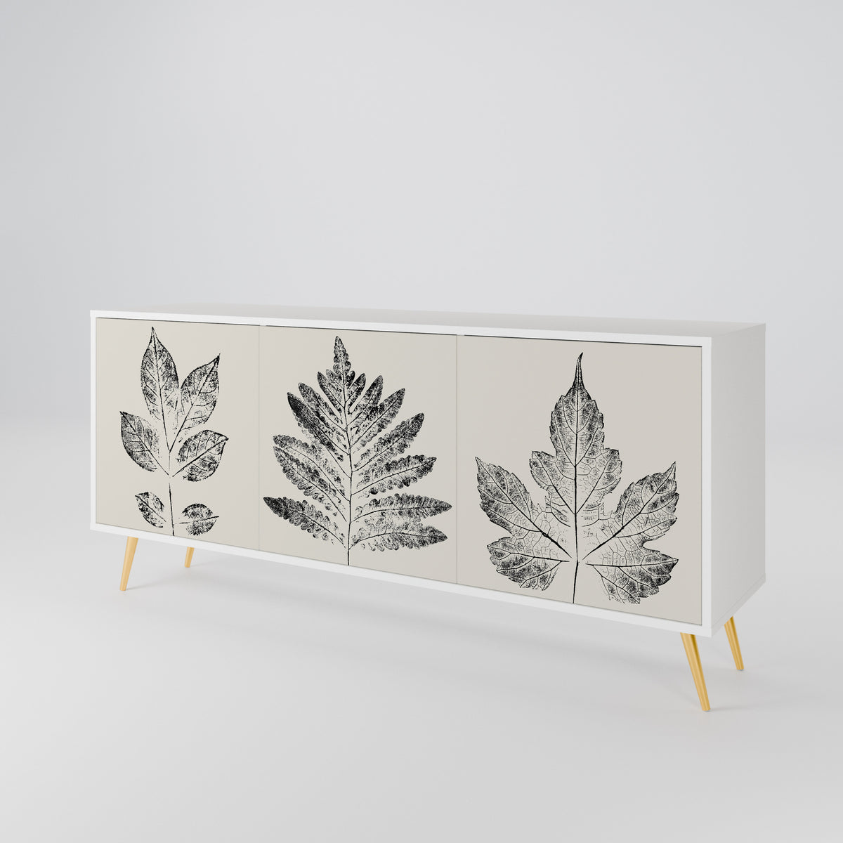 LEAFY STAMPS Třídveřová komoda