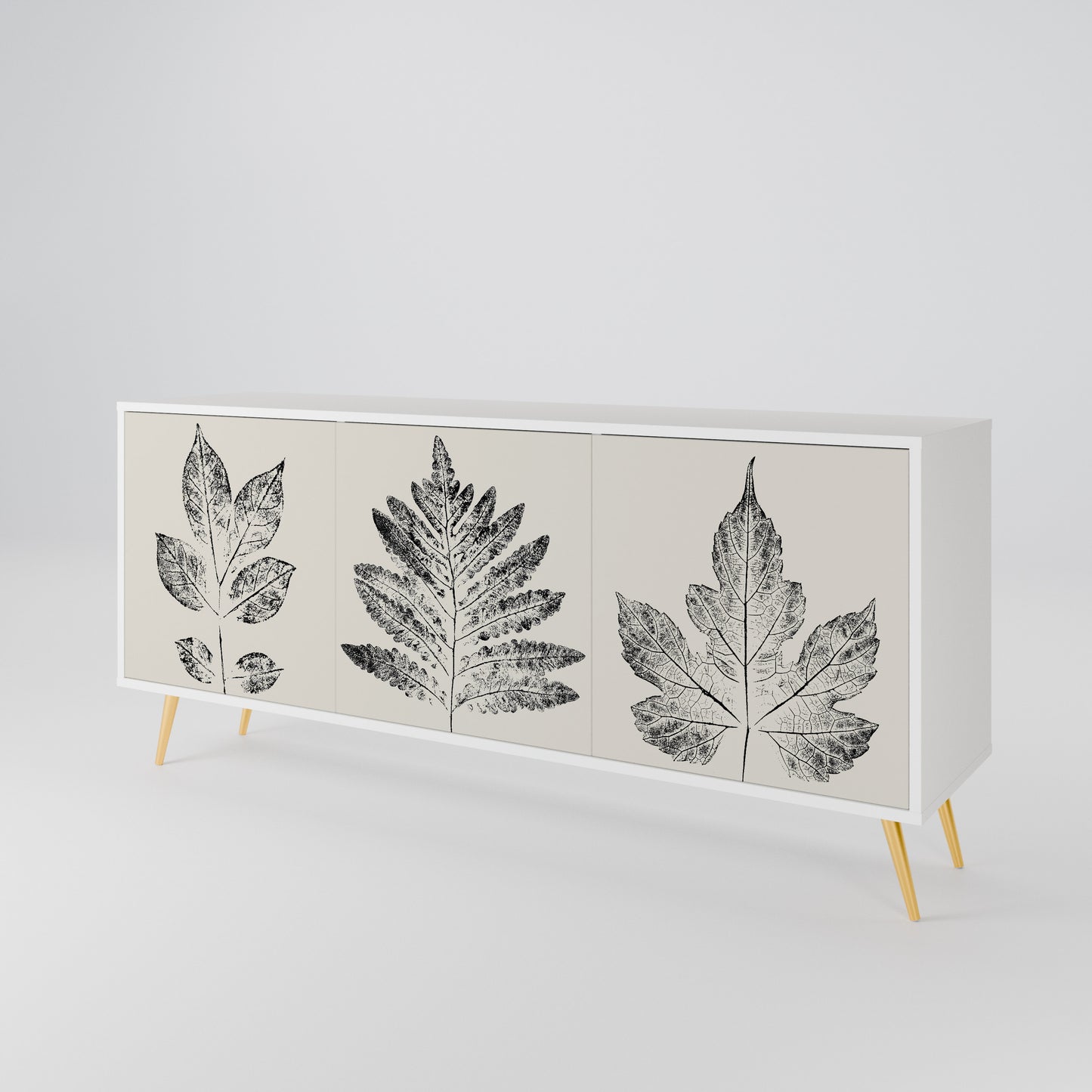 LEAFY STAMPS Třídveřová komoda