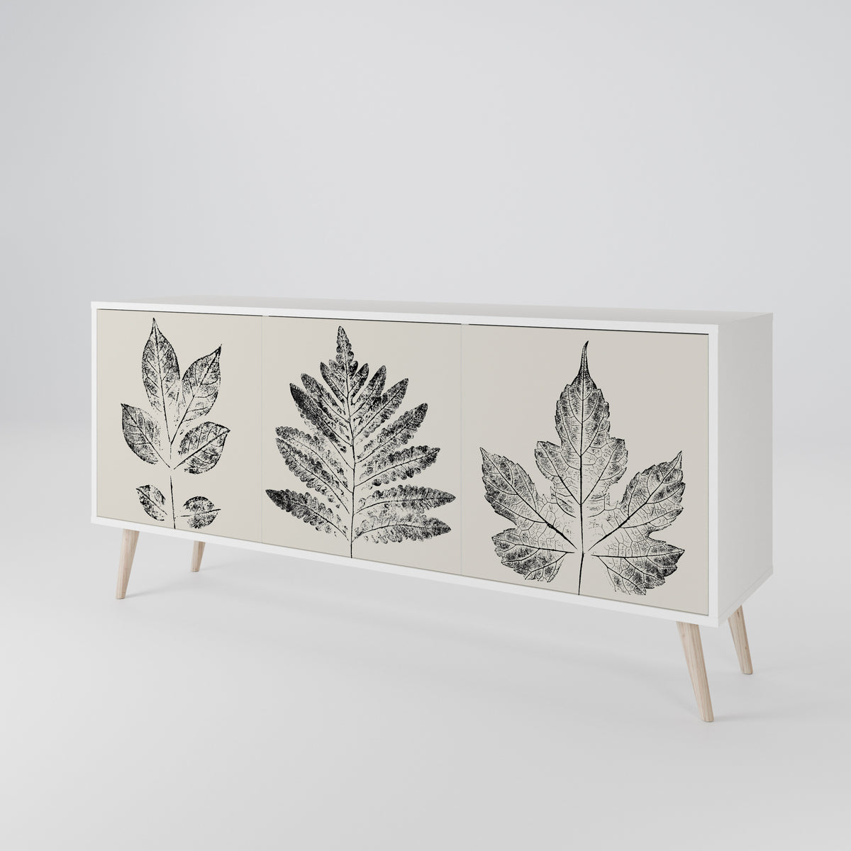 LEAFY STAMPS Třídveřová komoda
